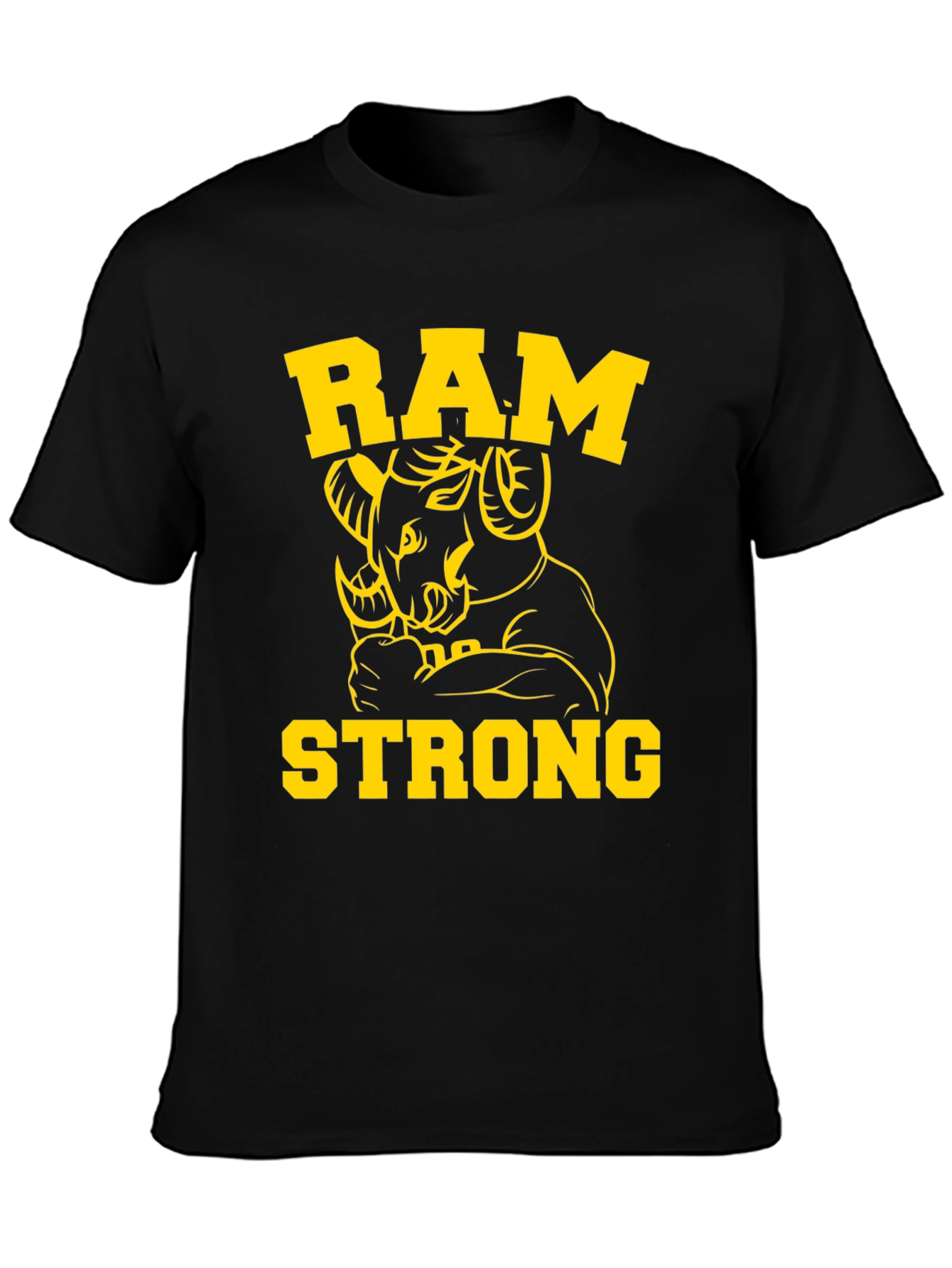 Ram Strong Graphic Tee - Mens Black T-Shirt