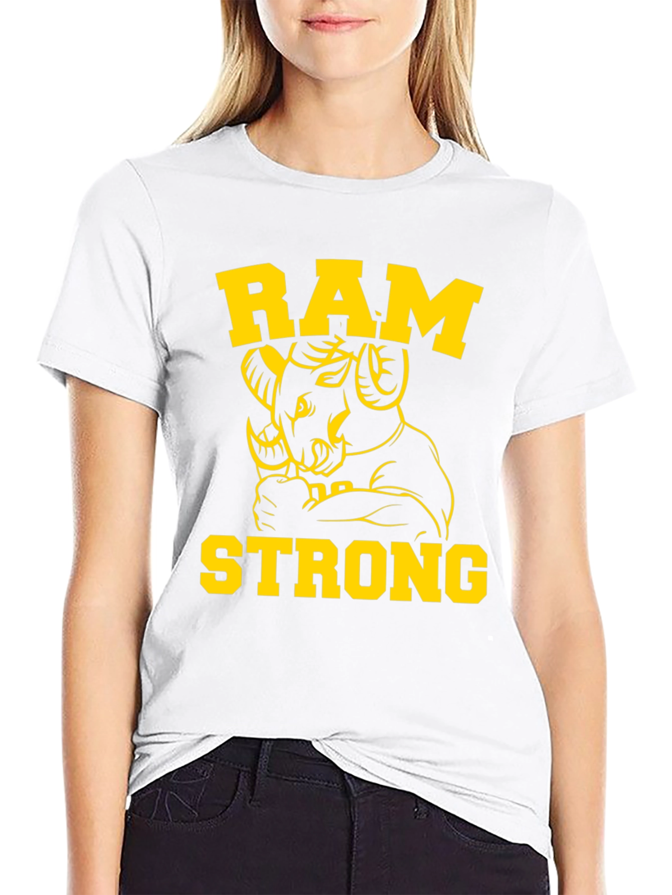 Ram Strong Graphic Tee - Mens Black T-Shirt