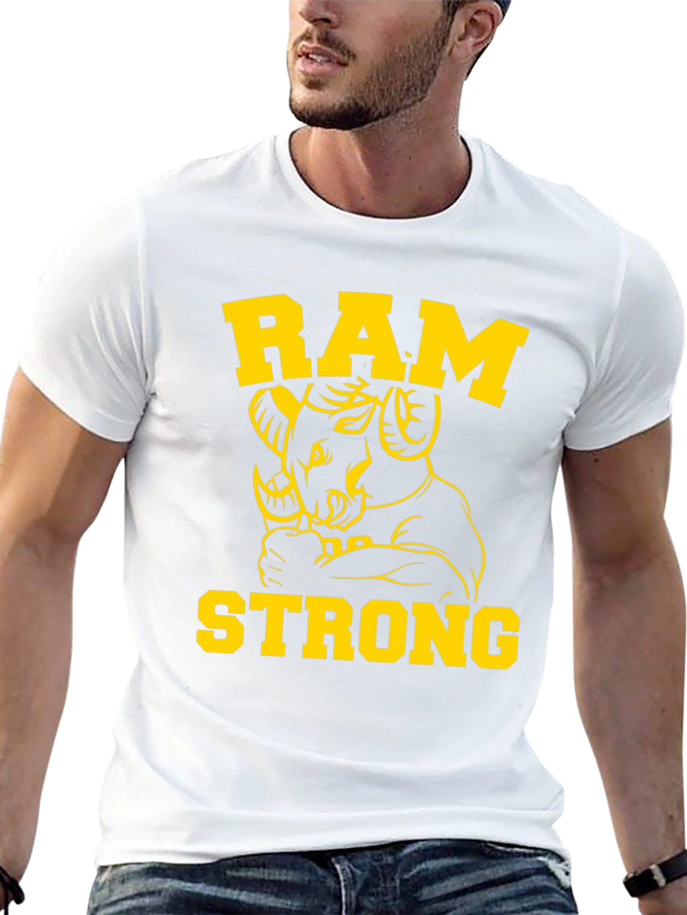 Ram Strong Graphic Tee - Mens Black T-Shirt