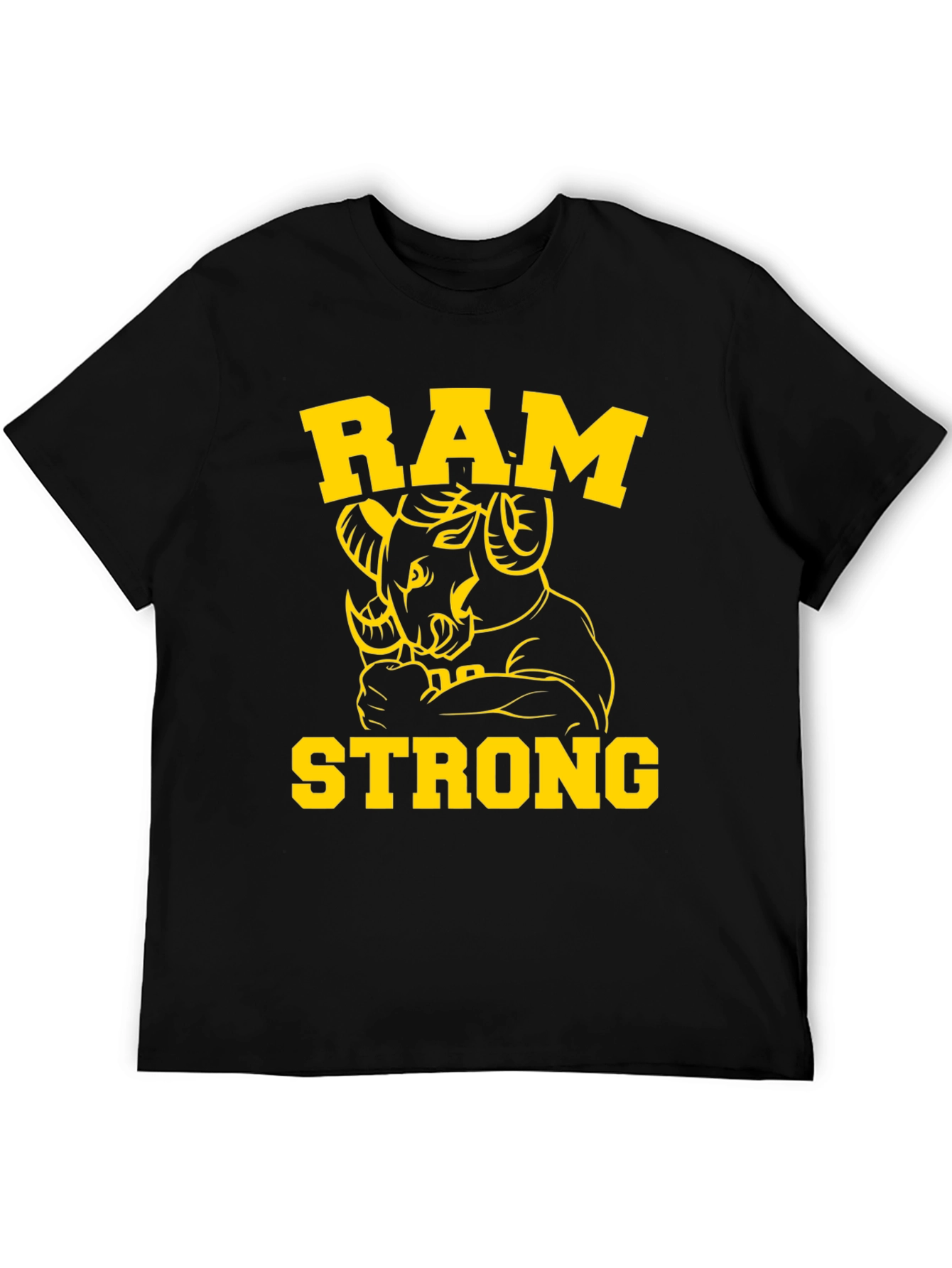 Ram Strong Graphic Tee - Mens Black T-Shirt