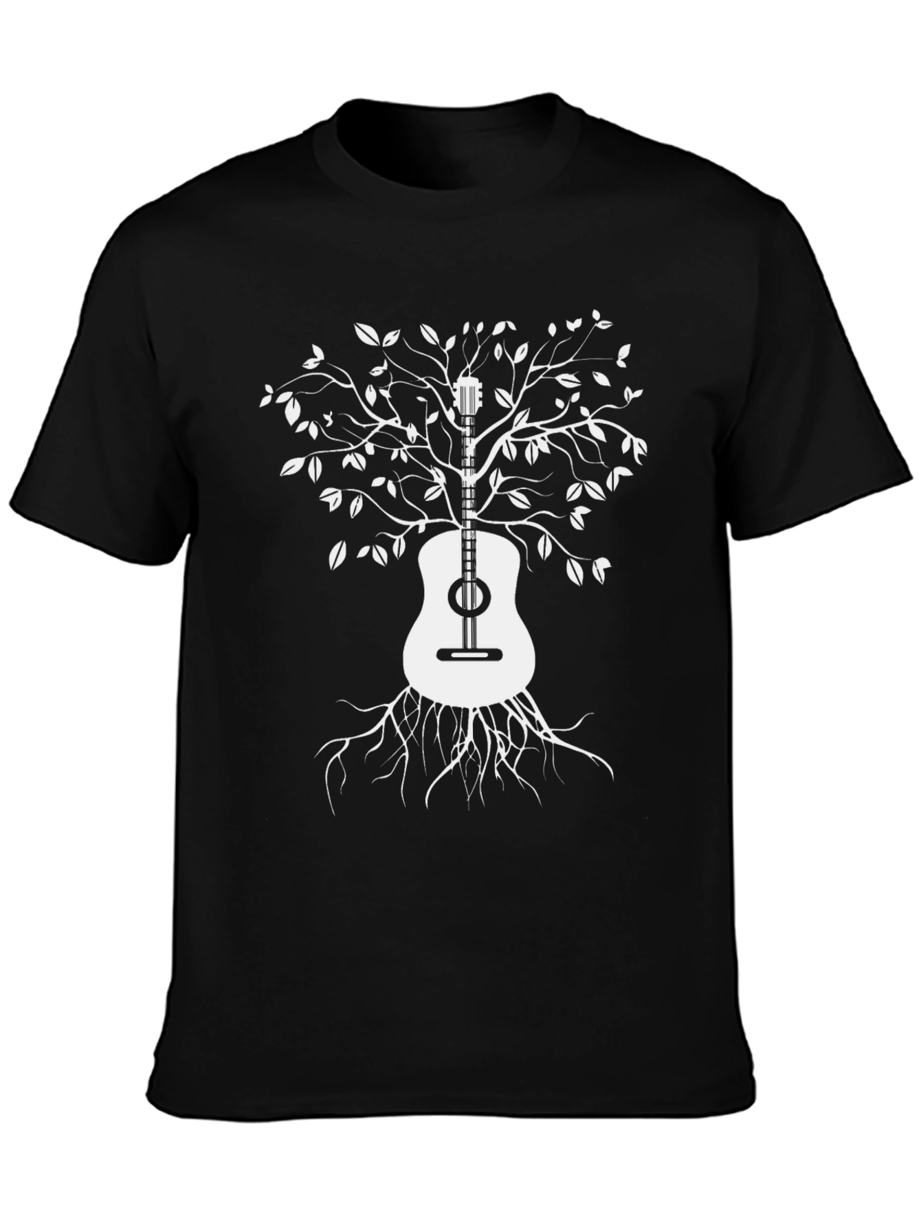 Guitar Tree Black Graphic Tee