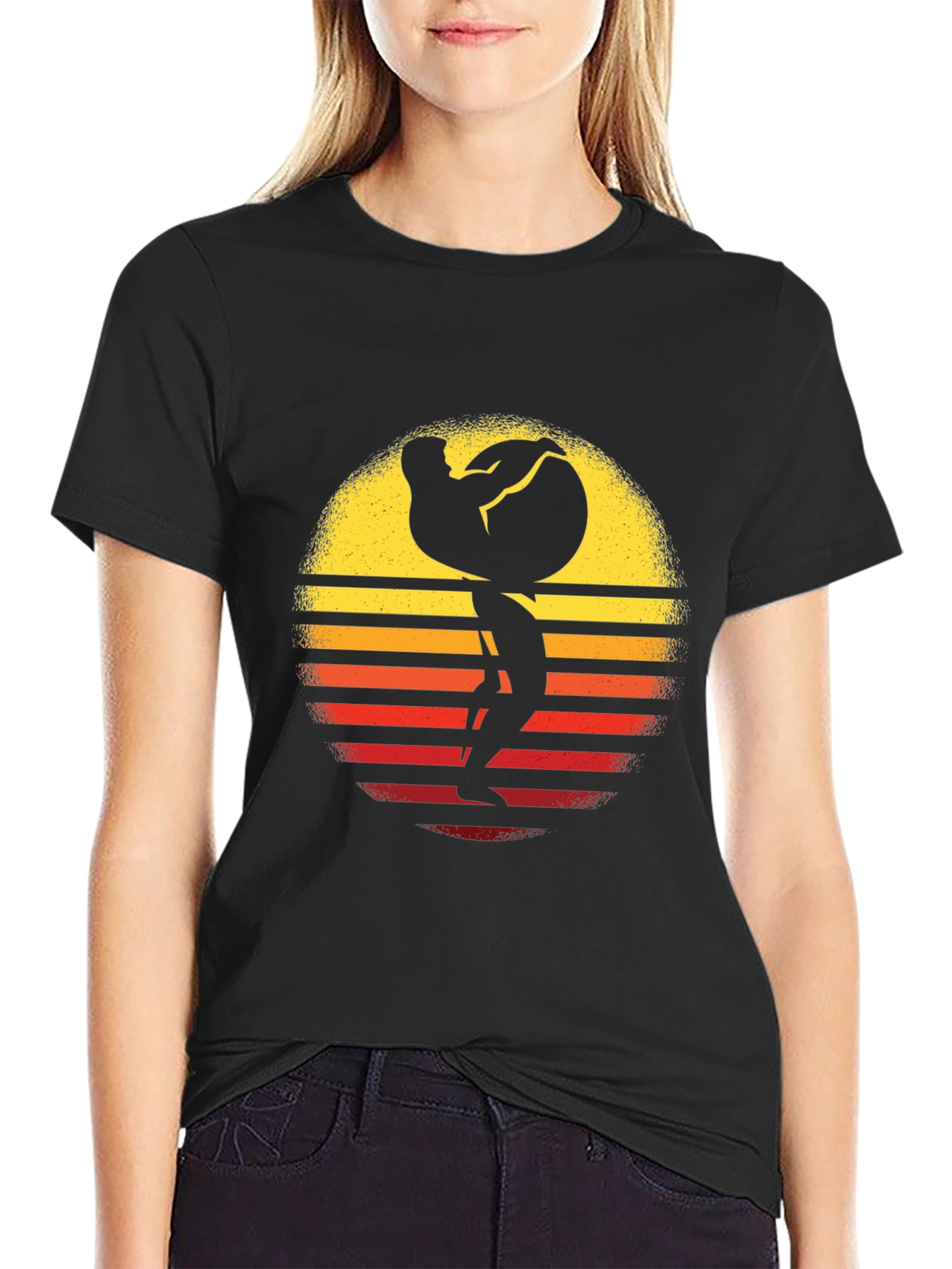 Atlas Sunset Graphic Tee - Black