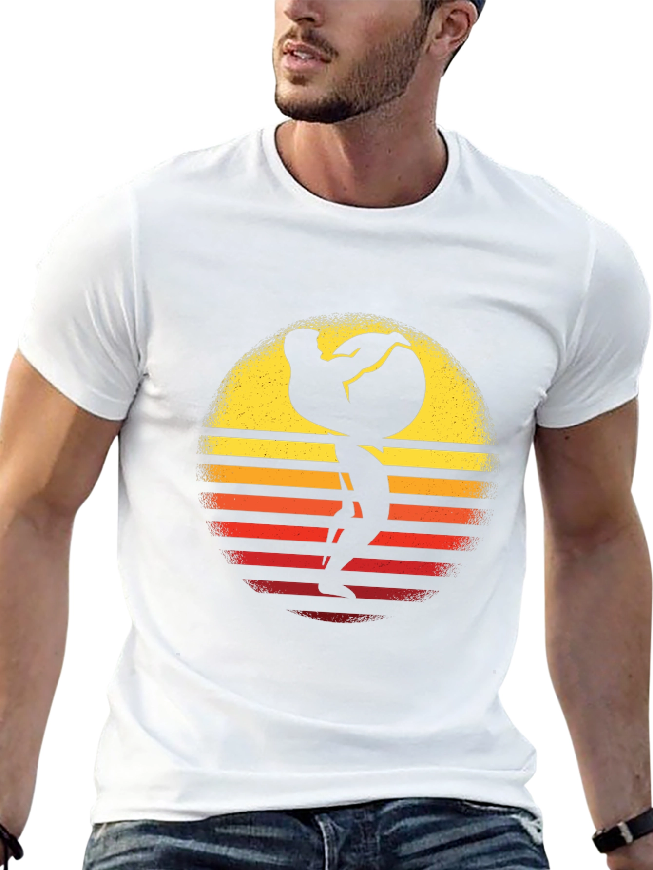 Atlas Sunset Graphic Tee - Black
