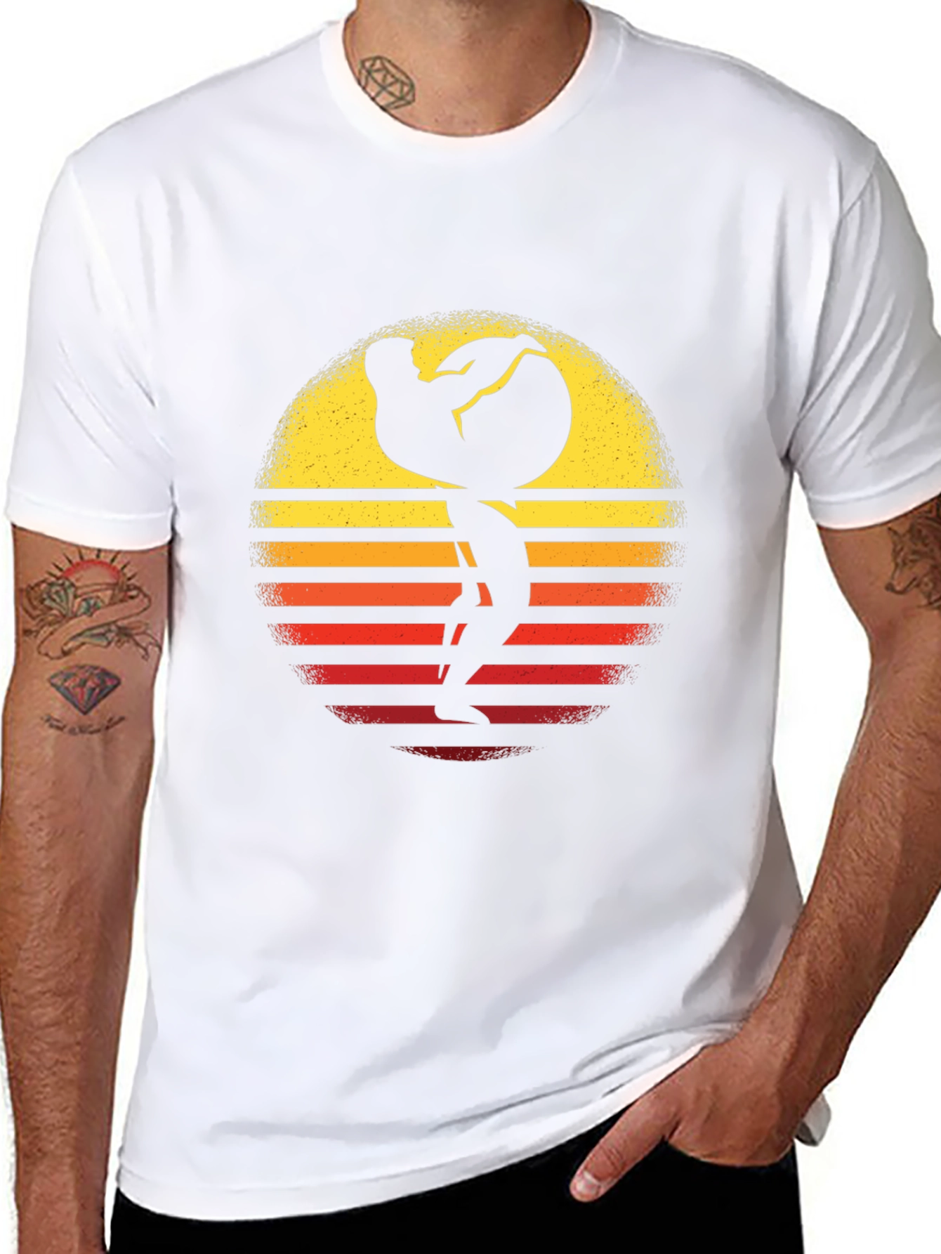 Atlas Sunset Graphic Tee - Black