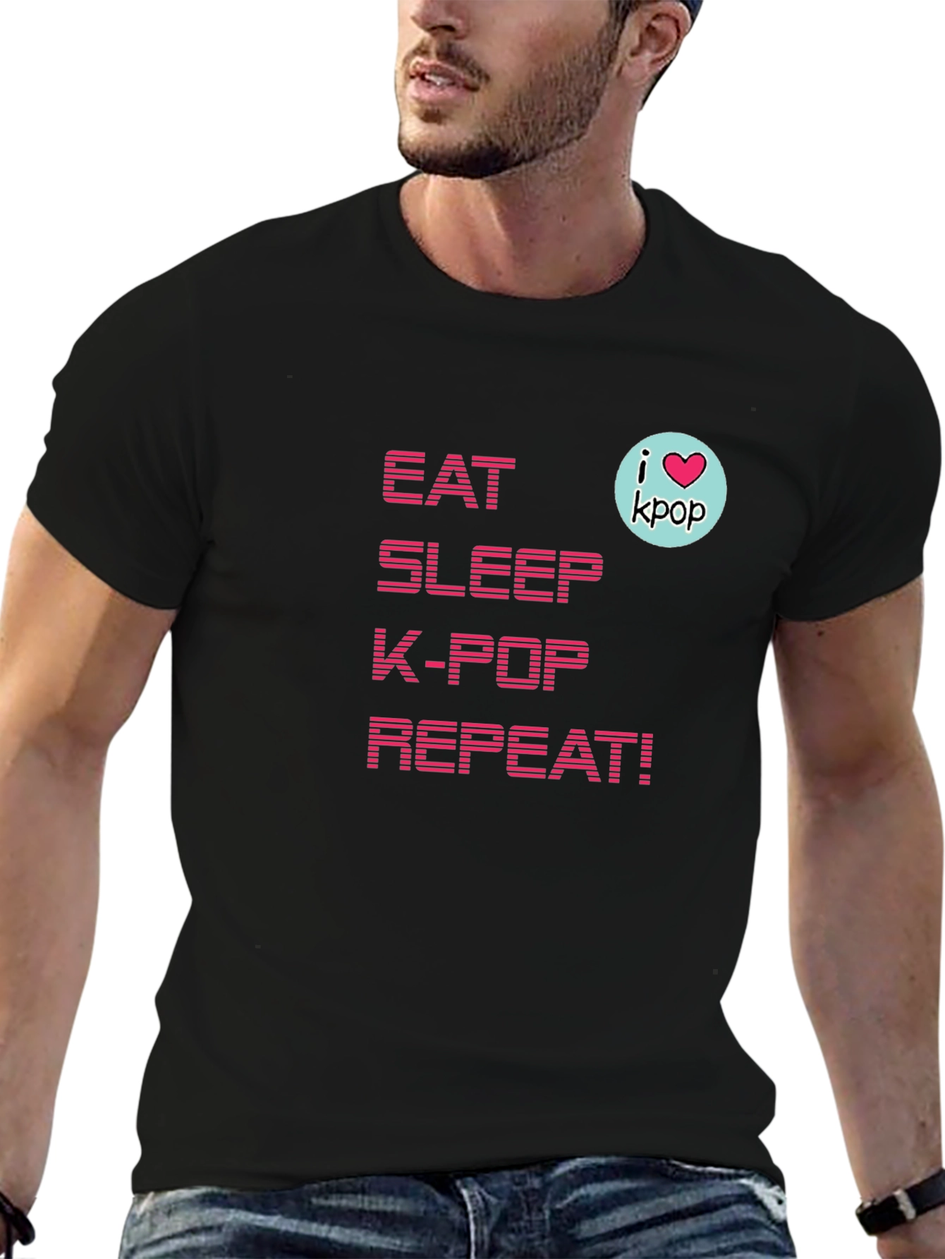 Eat Sleep K-Pop Repeat! T-Shirt