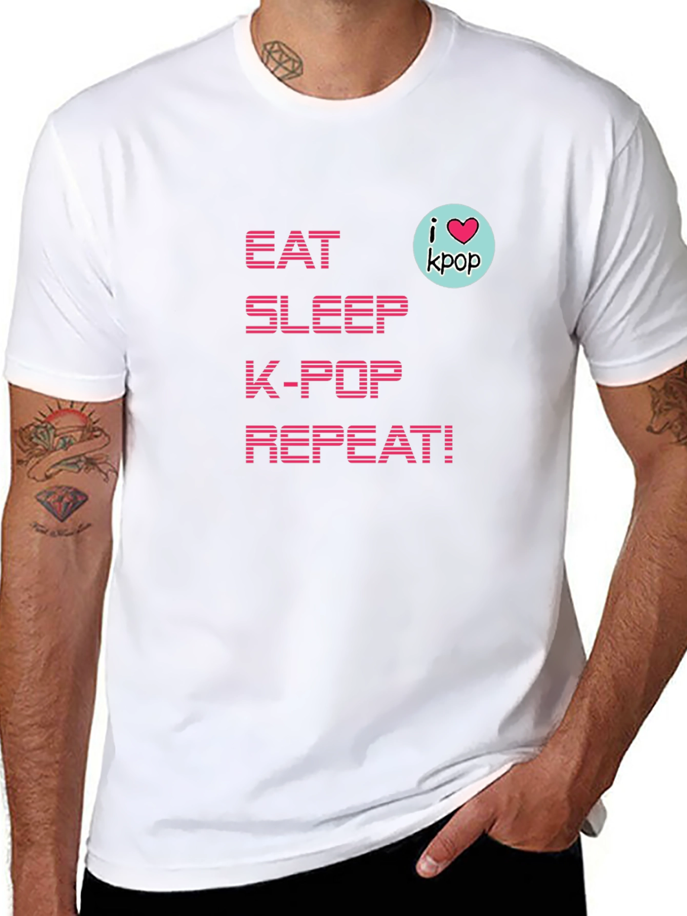 Eat Sleep K-Pop Repeat! T-Shirt