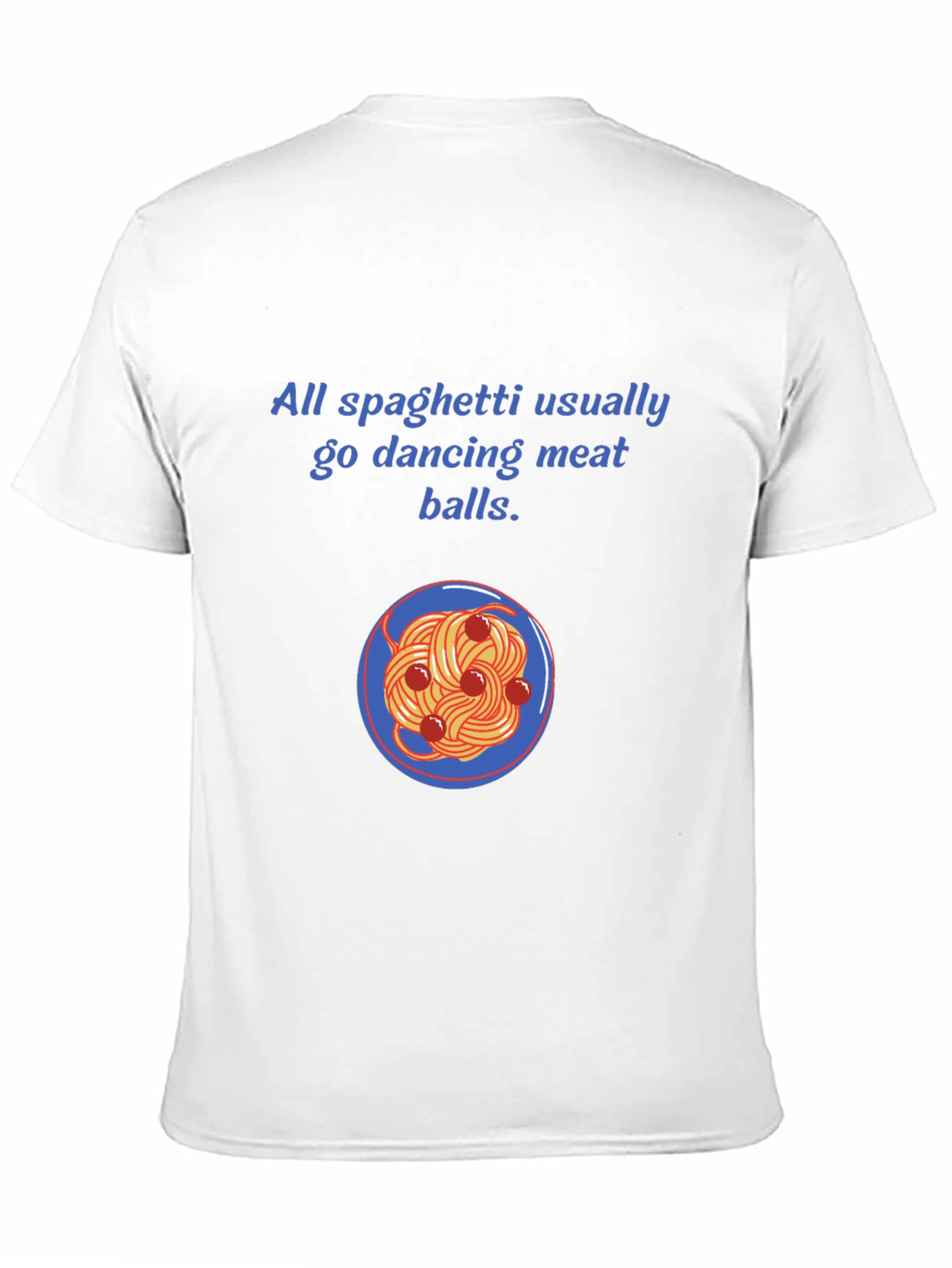 Funny Spaghetti and Meatballs Graphic Tee