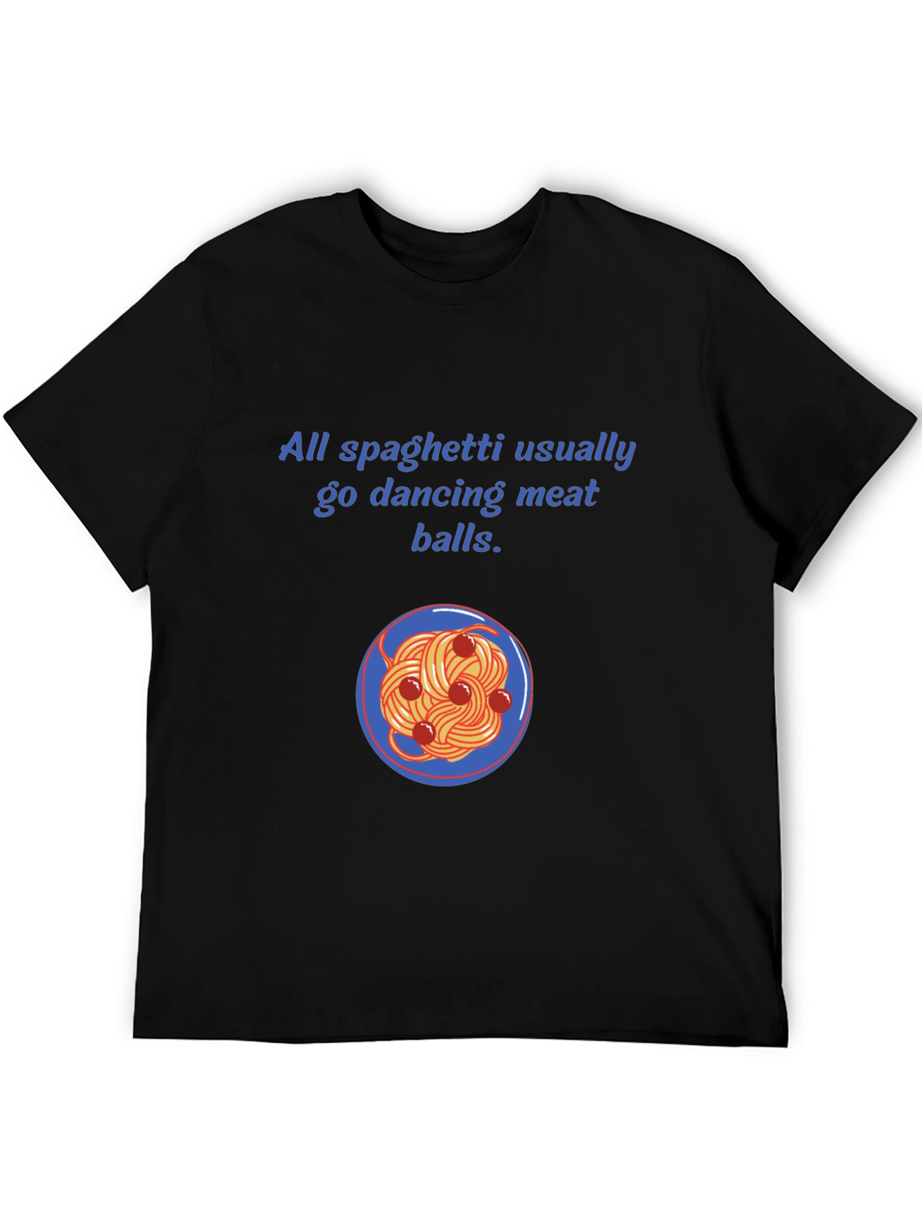 Funny Spaghetti and Meatballs Graphic Tee
