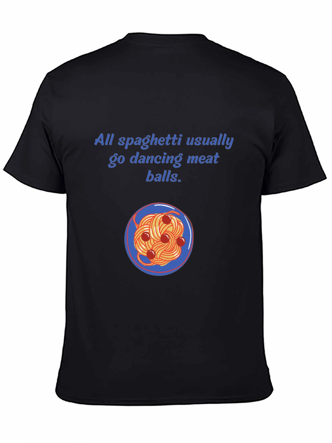 Funny Spaghetti and Meatballs Graphic Tee