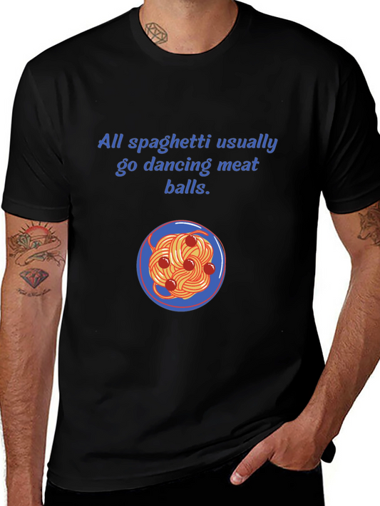 Funny Spaghetti and Meatballs Graphic Tee