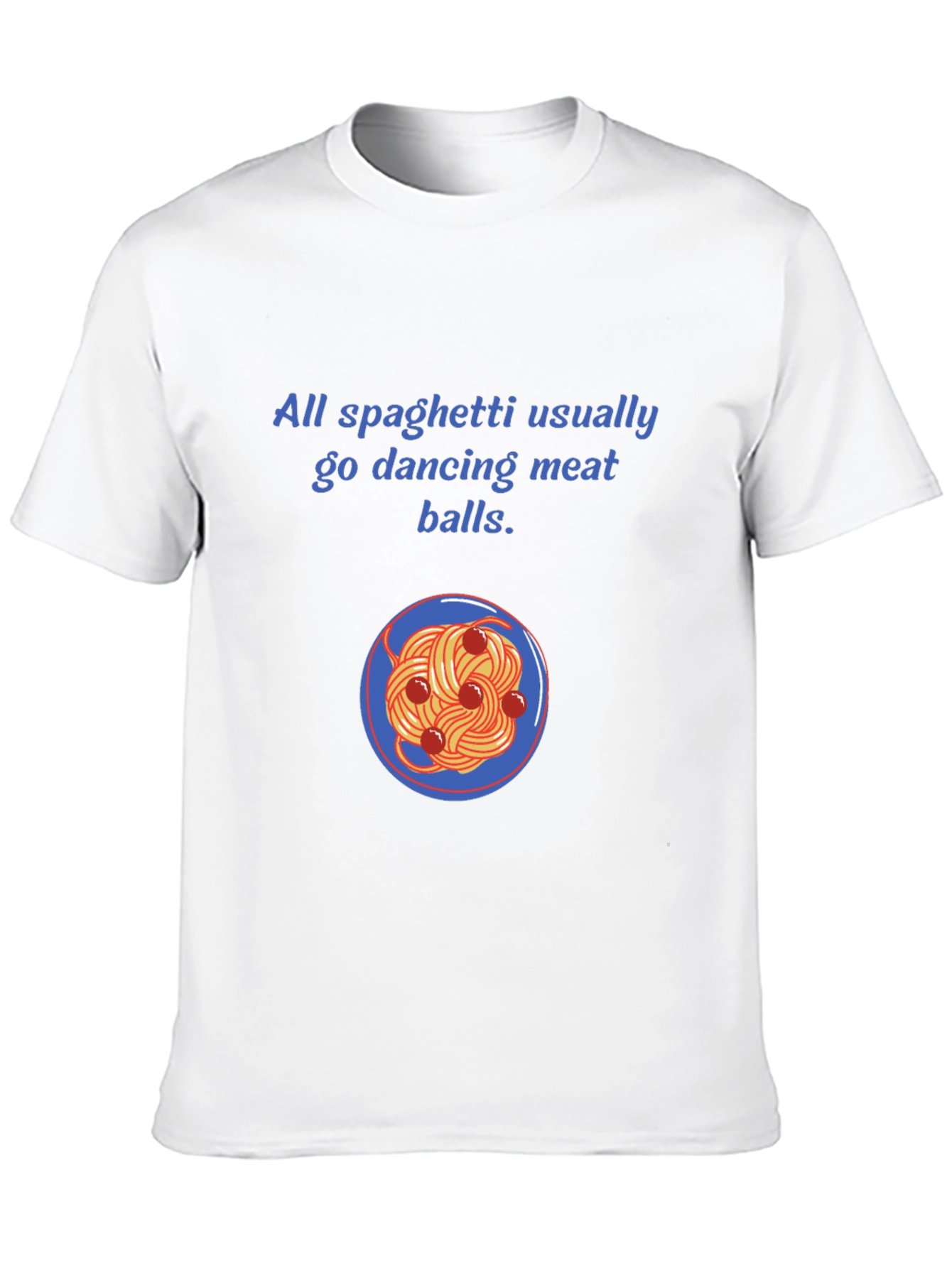 Funny Spaghetti and Meatballs Graphic Tee