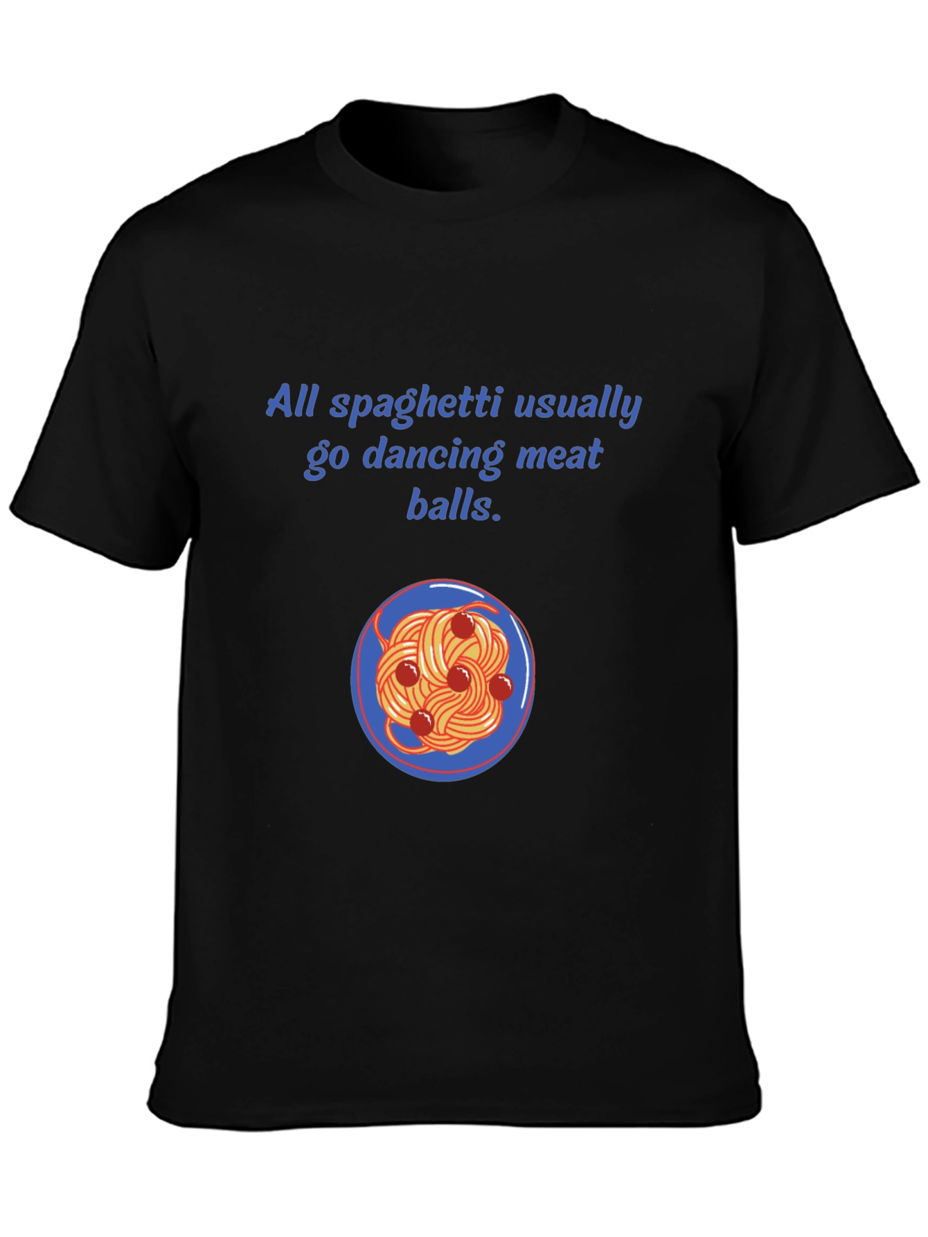 Funny Spaghetti and Meatballs Graphic Tee