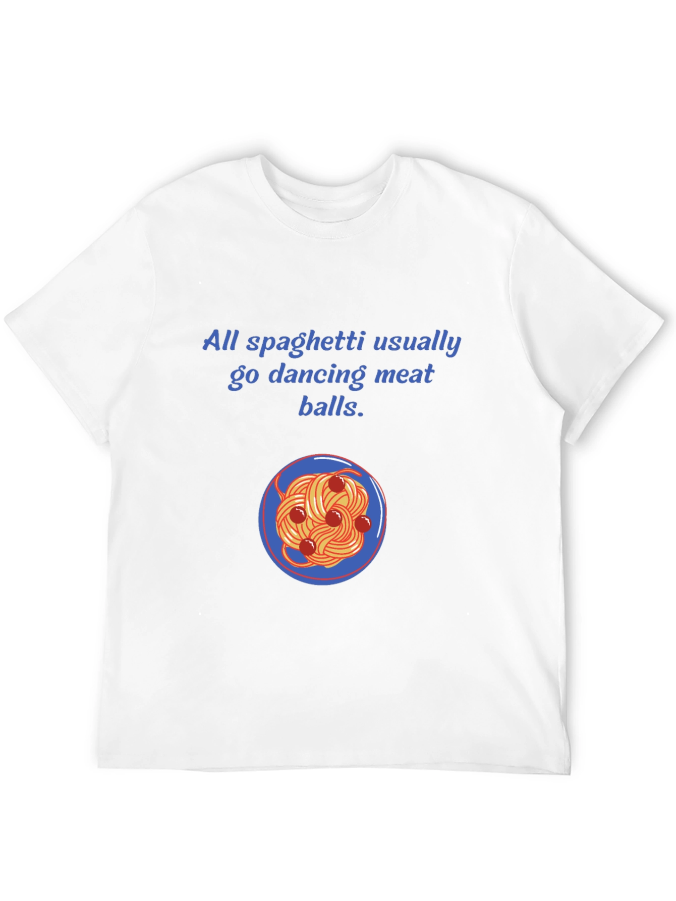 Funny Spaghetti and Meatballs Graphic Tee