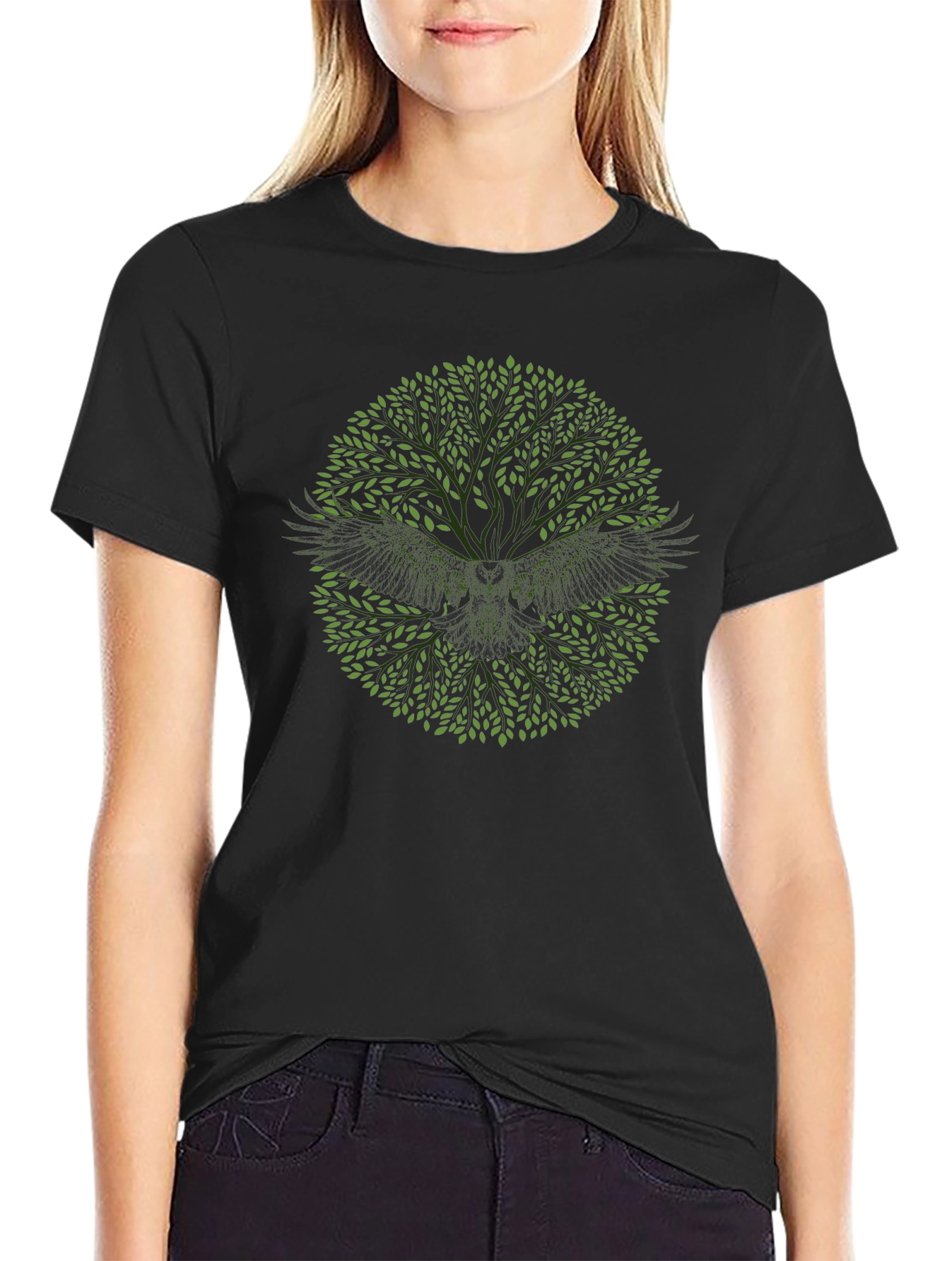Tree of Life Raven Graphic T-Shirt