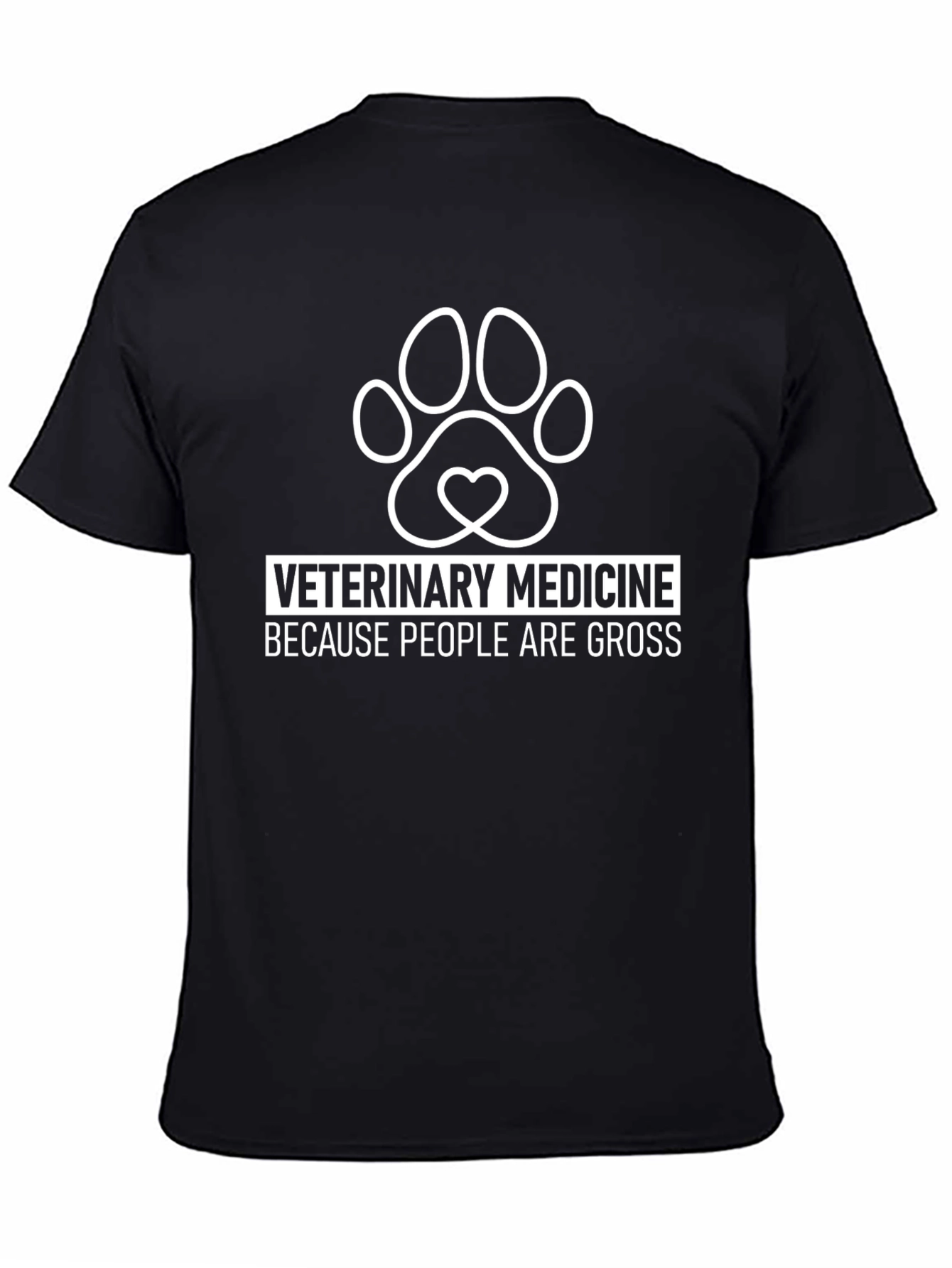 Veterinary Medicine T-Shirt - Because People Are Gross Tee