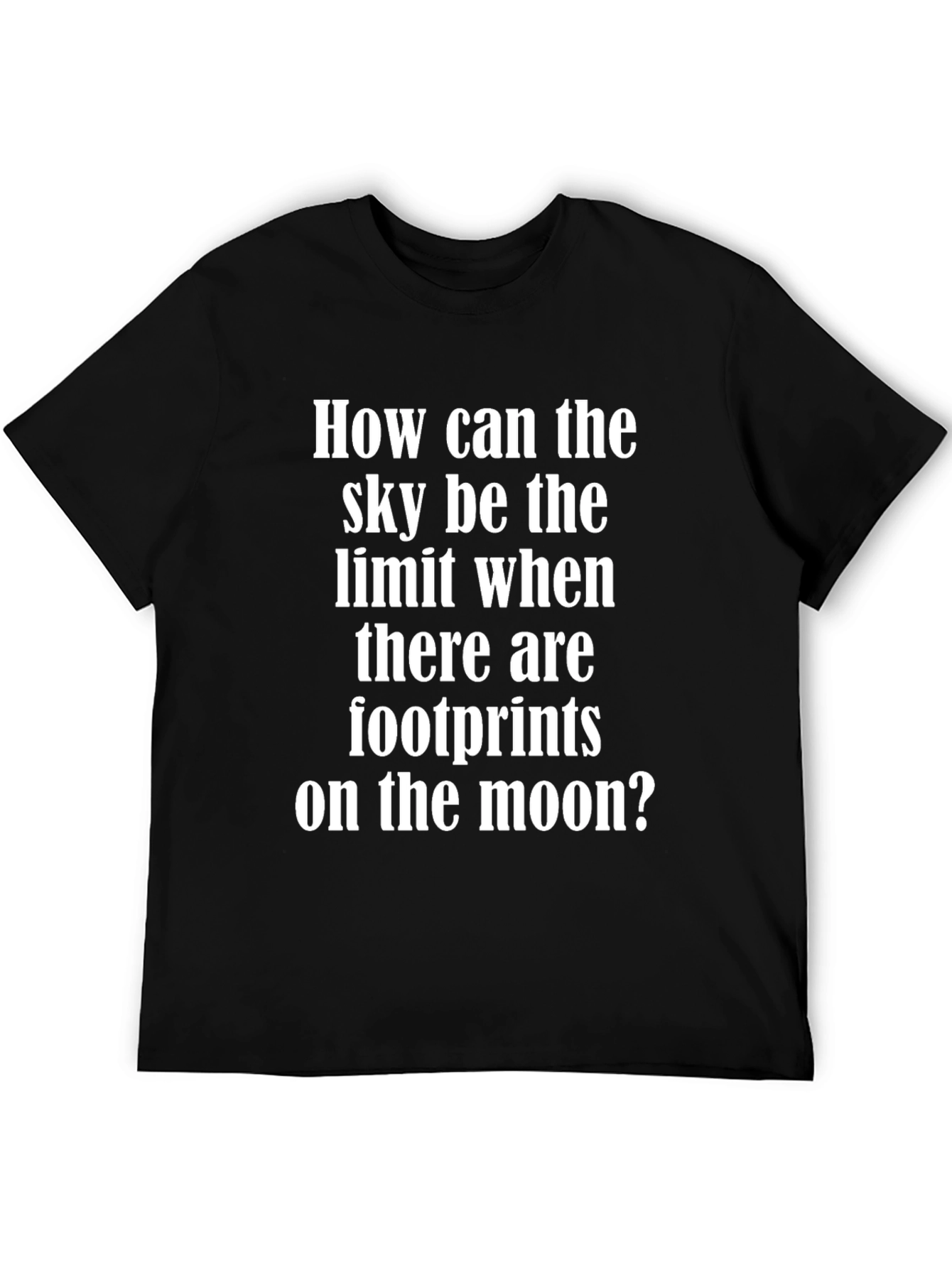 Footprints On The Moon Graphic T-Shirt