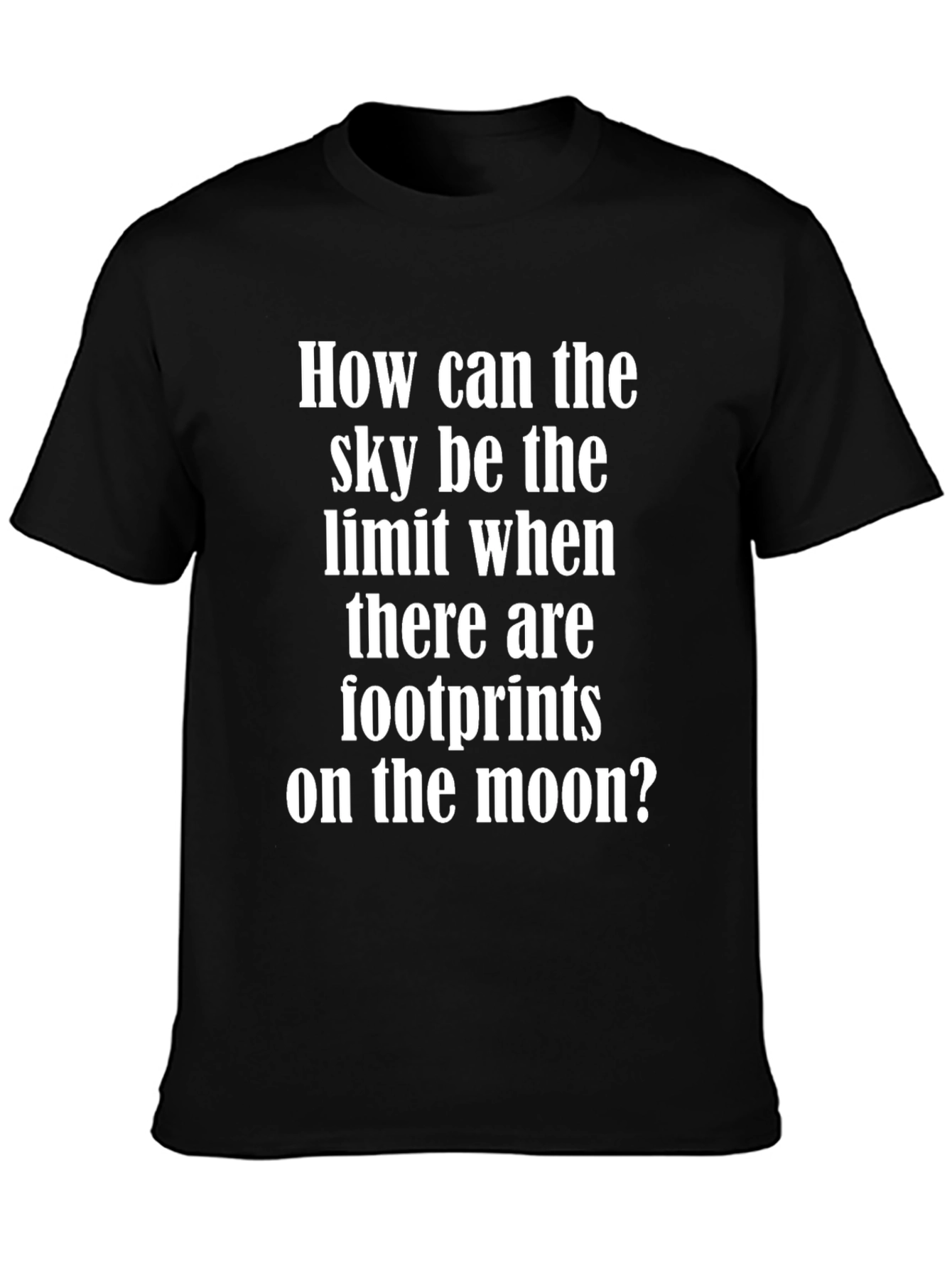 Footprints On The Moon Graphic T-Shirt