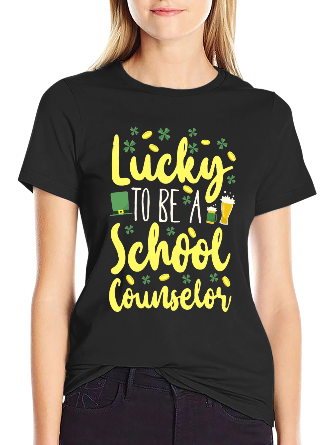 Lucky School Counselor St. Patricks Day T-Shirt