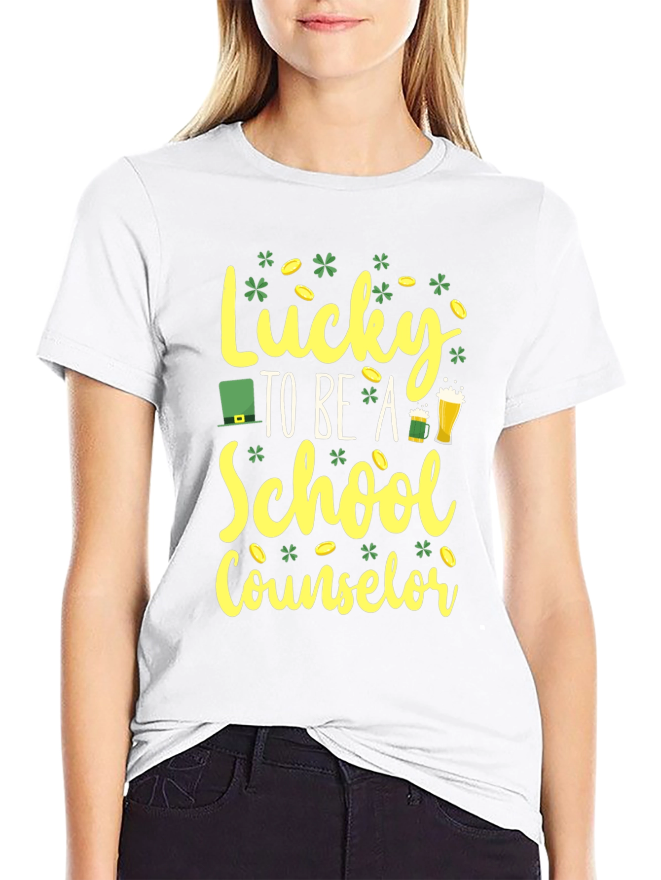 Lucky School Counselor St. Patricks Day T-Shirt