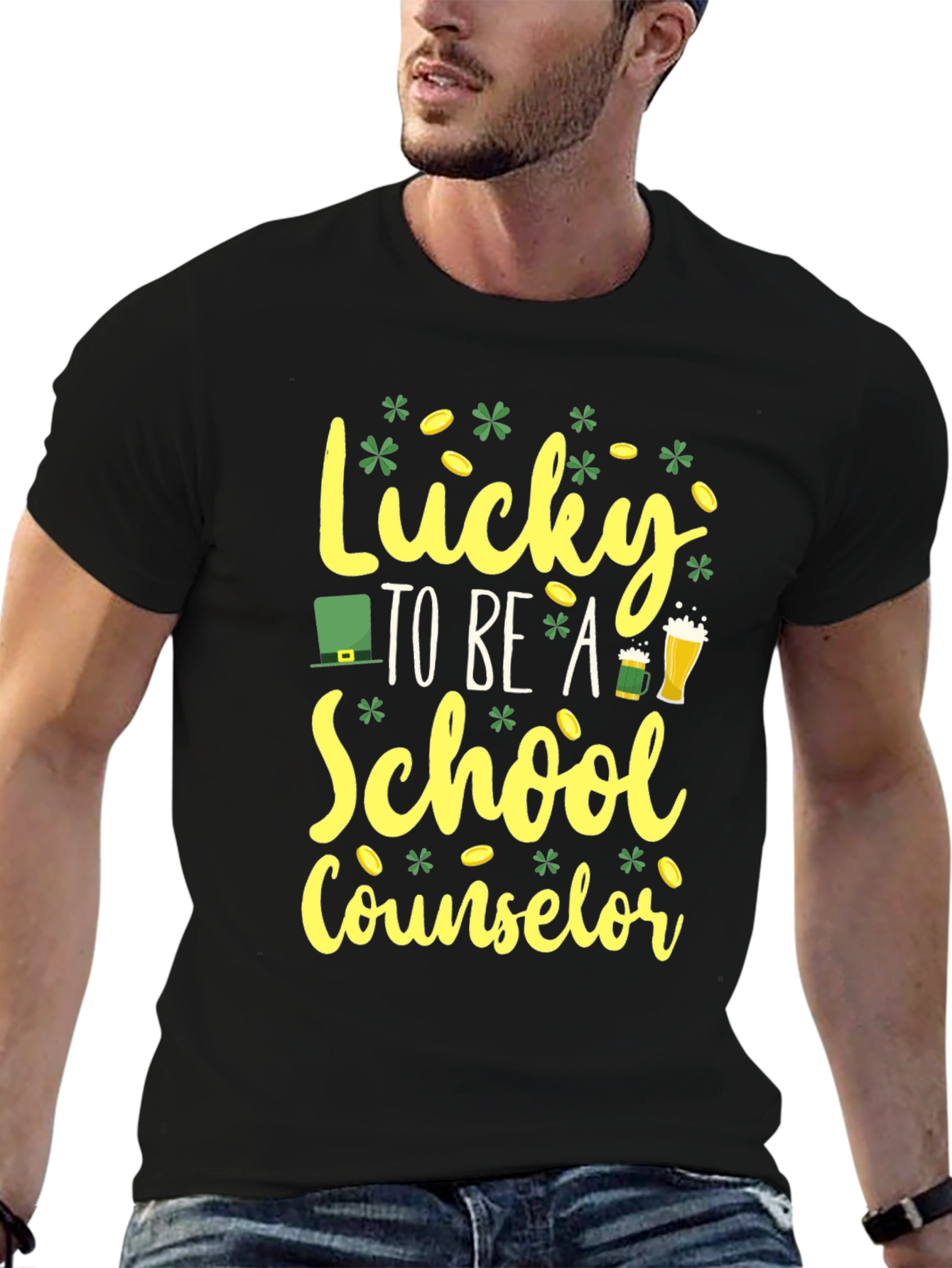 Lucky School Counselor St. Patricks Day T-Shirt