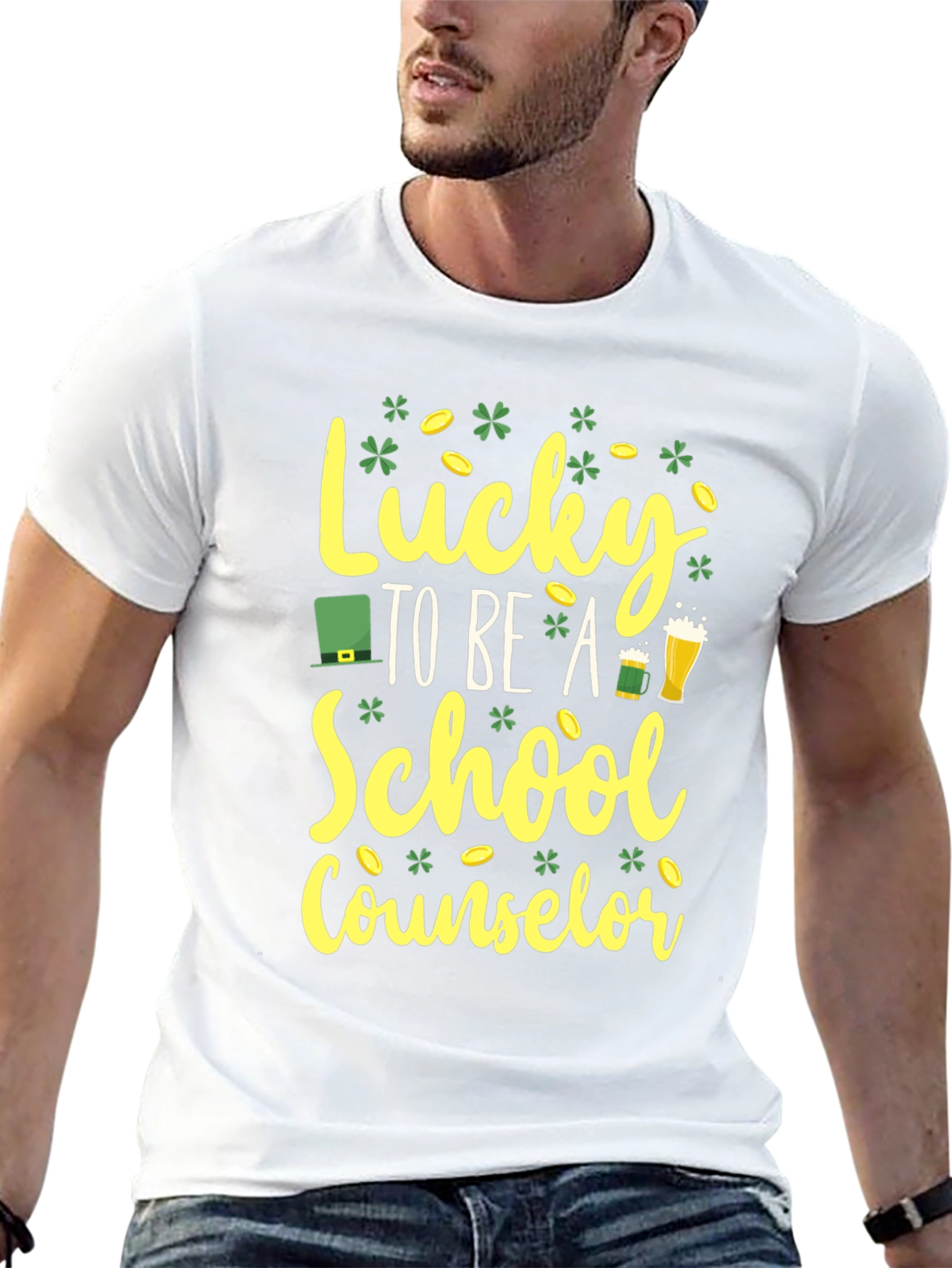 Lucky School Counselor St. Patricks Day T-Shirt