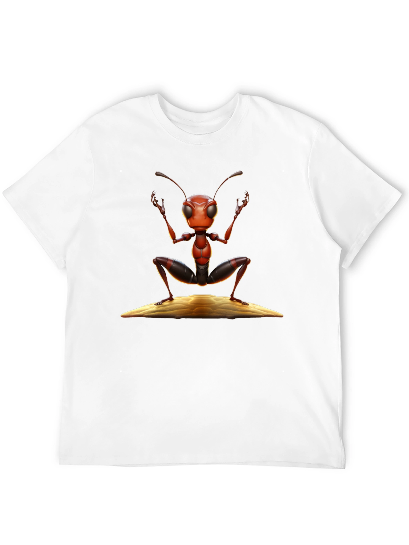 Ant Graphic T-Shirt - Black Cotton Tee