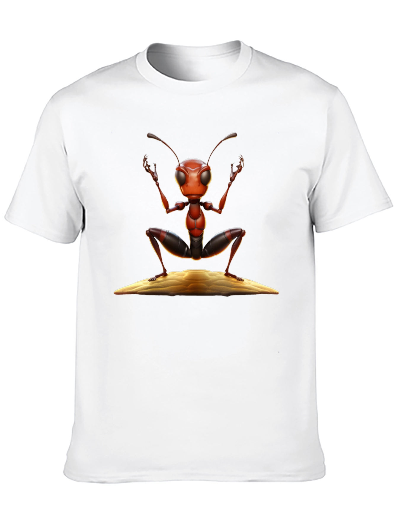 Ant Graphic T-Shirt - Black Cotton Tee