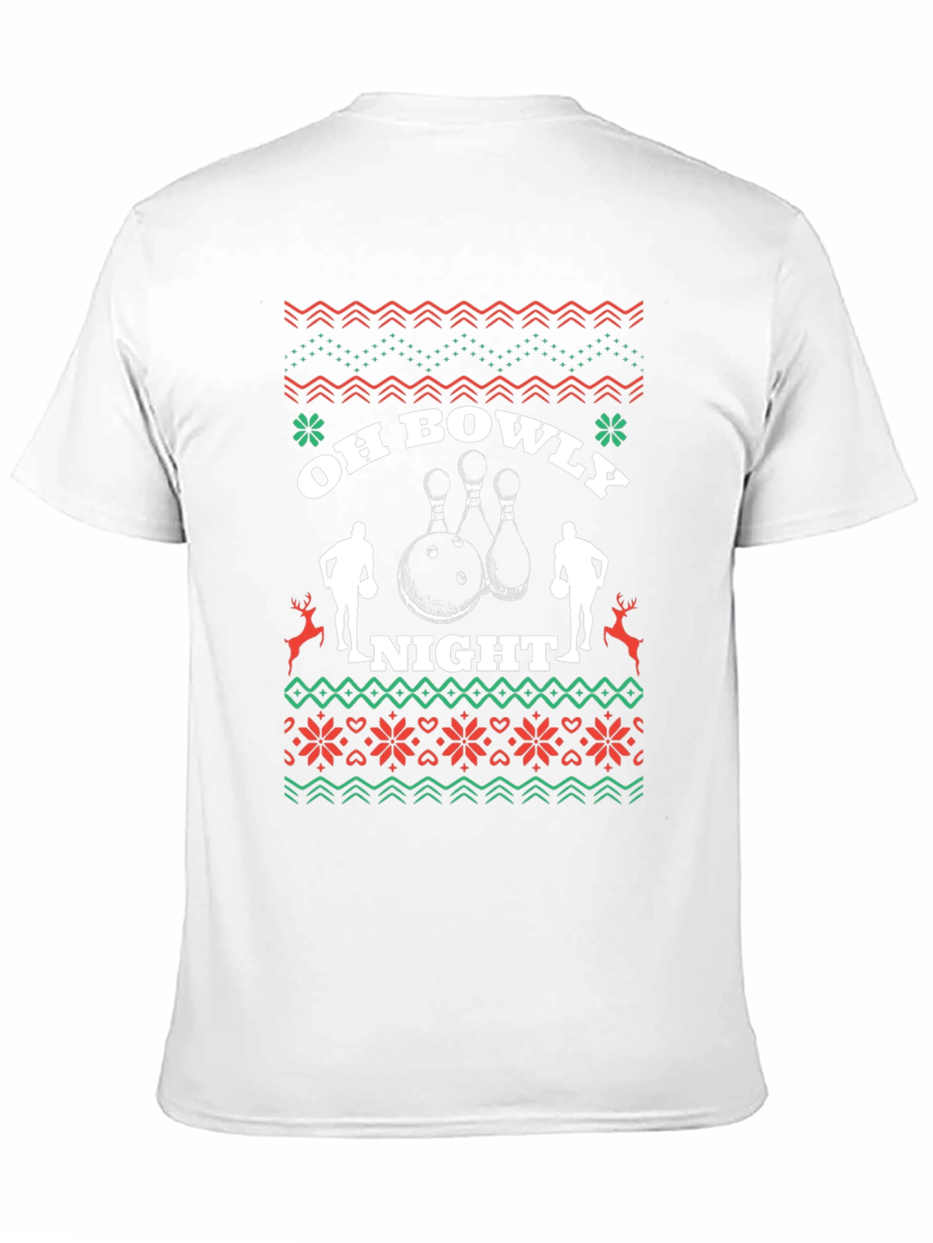 Oh Bowly Night Bowling Christmas T-Shirt