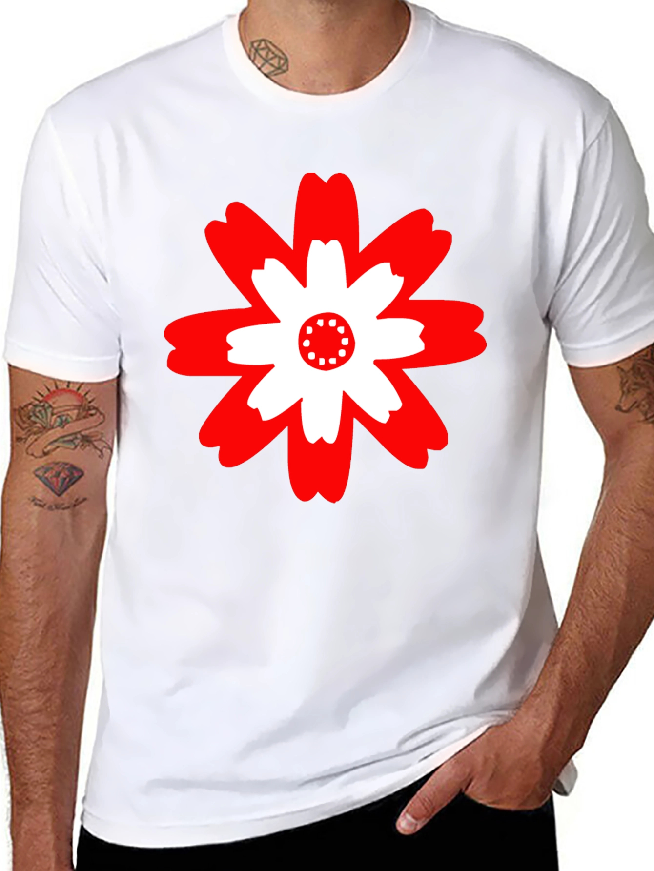 Bold Floral Graphic Tee - Modern Casual Style