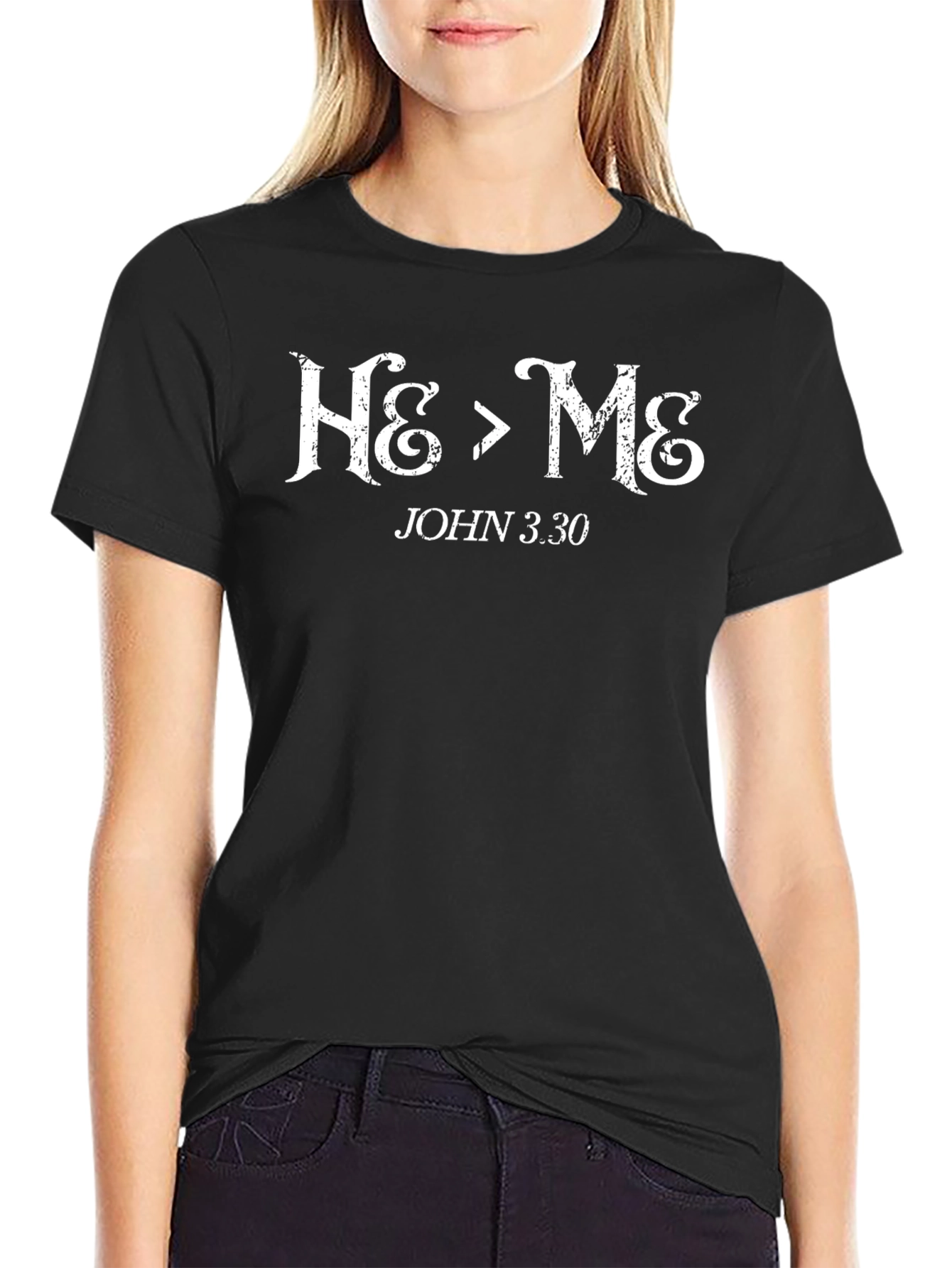 He is Greater Than Me John 3:30 Christian T-Shirt