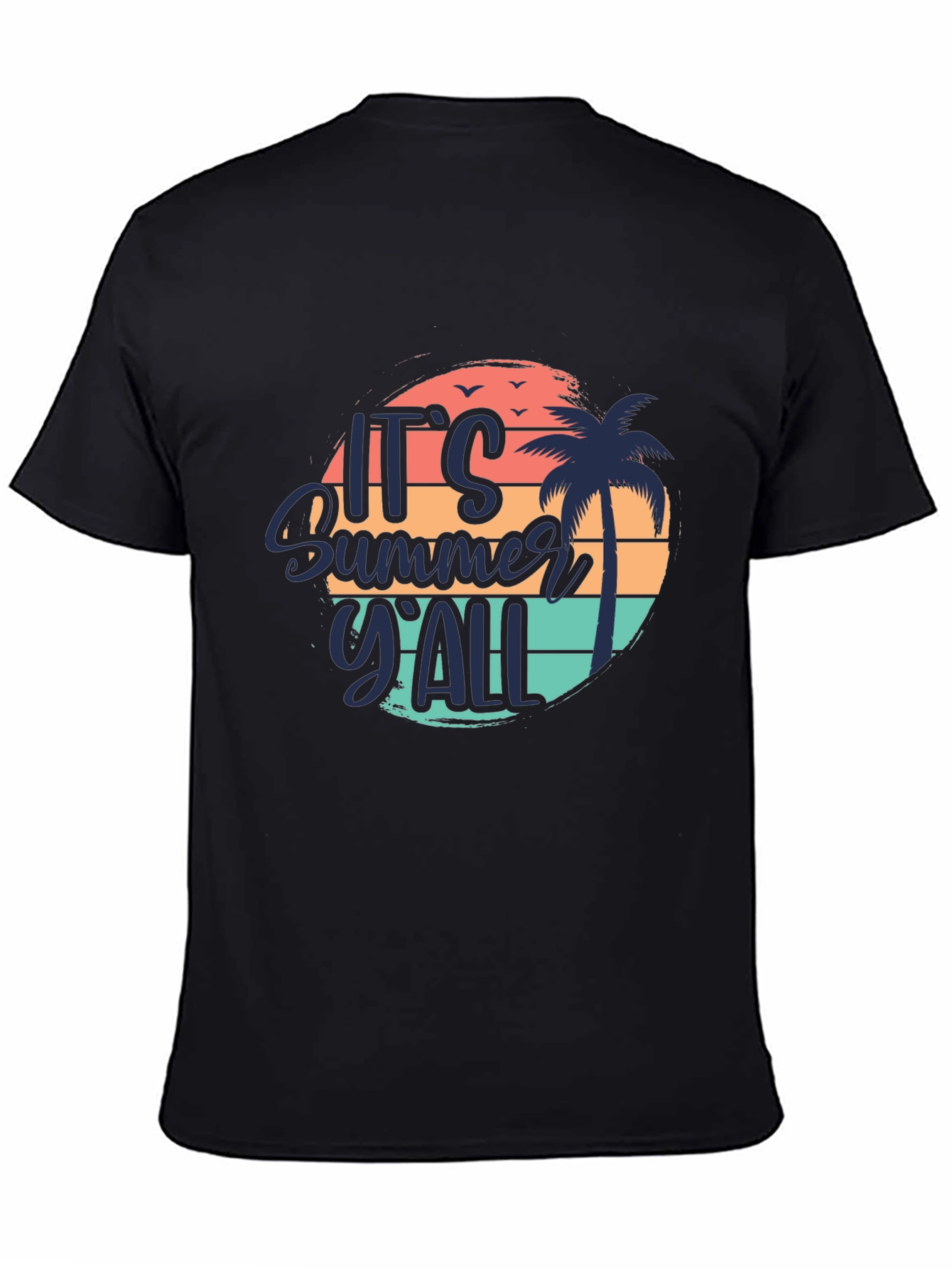 Its Summer YAll Black Graphic Tee