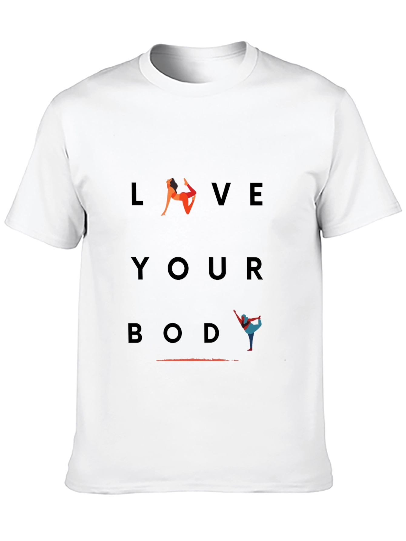 Love Your Body Yoga Graphic T-Shirt