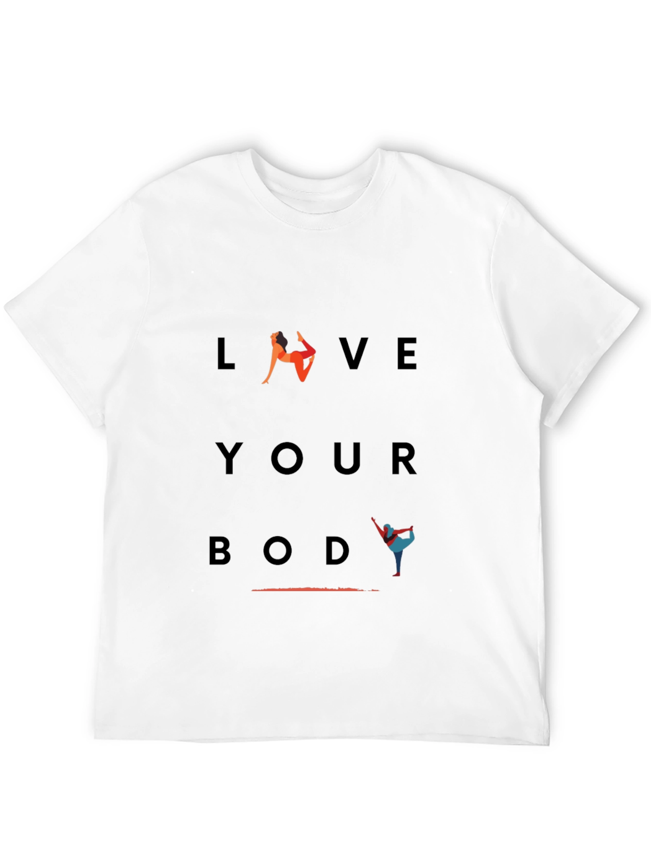 Love Your Body Yoga Graphic T-Shirt