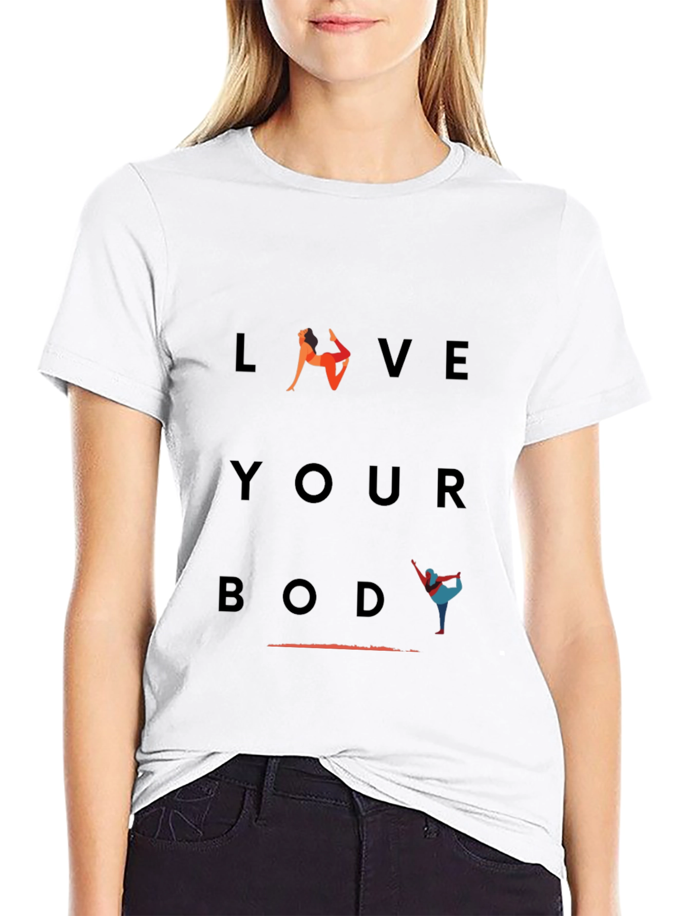Love Your Body Yoga Graphic T-Shirt