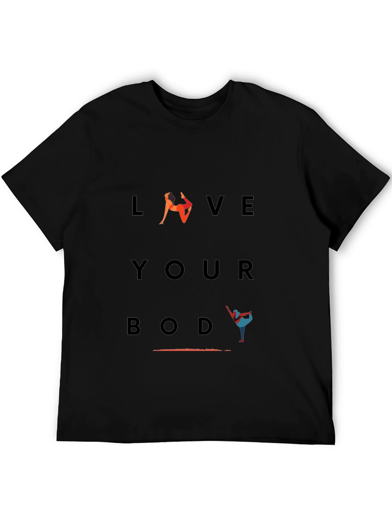 Love Your Body Yoga Graphic T-Shirt
