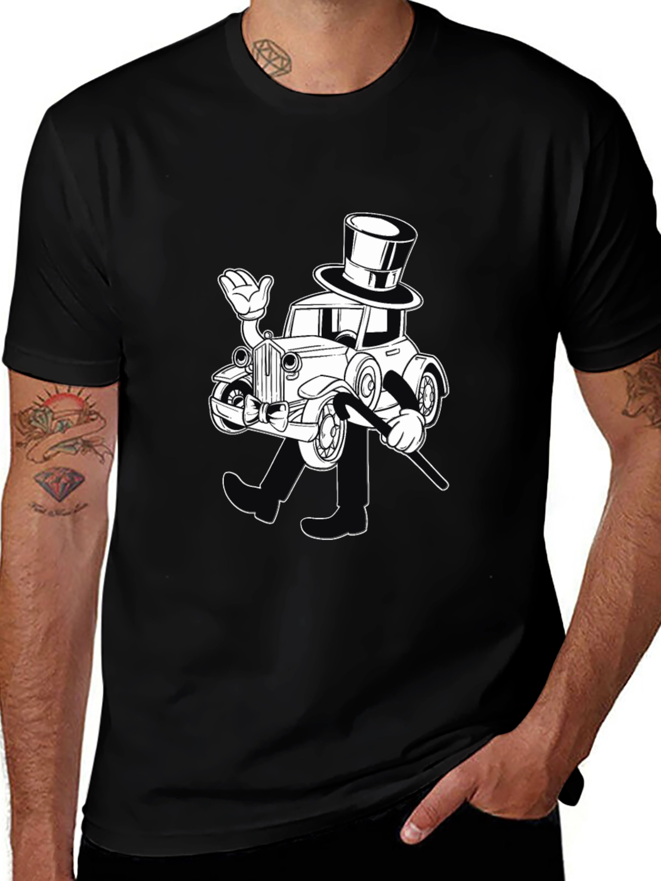 Monopoly Car T-Shirt - Black