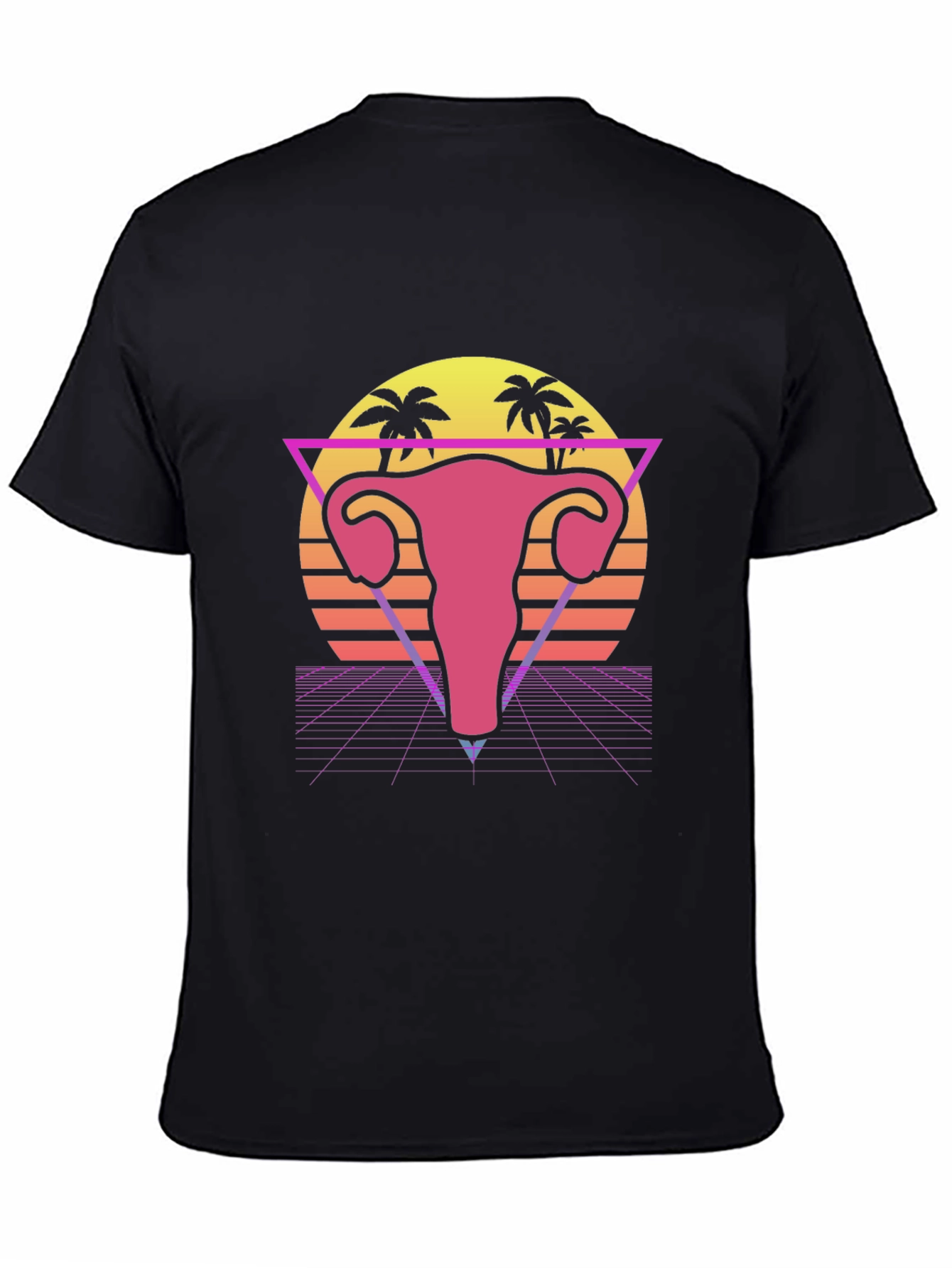 Retro Uterus T-Shirt - Vaporwave Style Graphic Tee