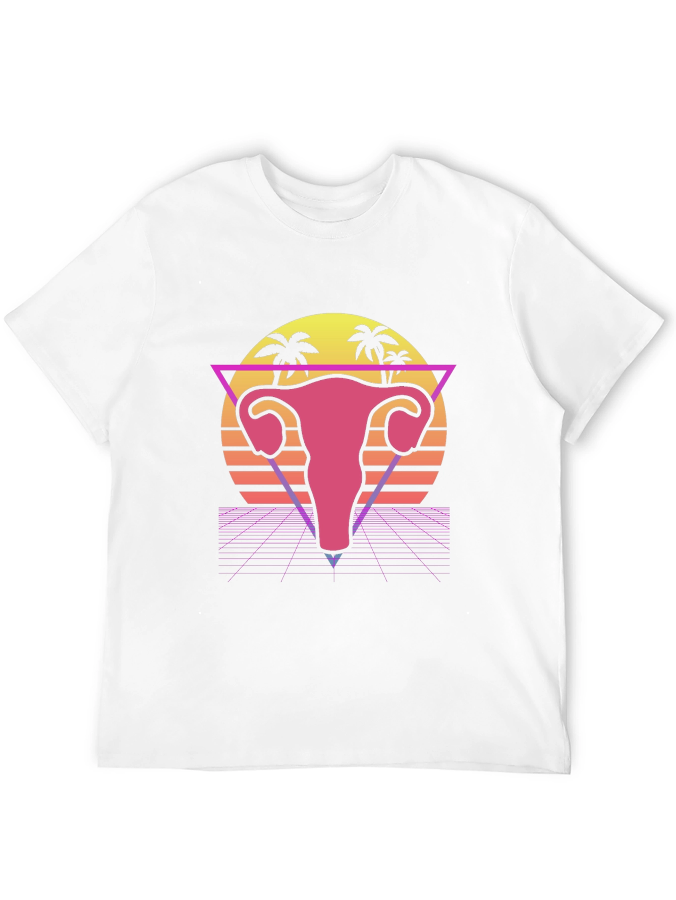 Retro Uterus T-Shirt - Vaporwave Style Graphic Tee