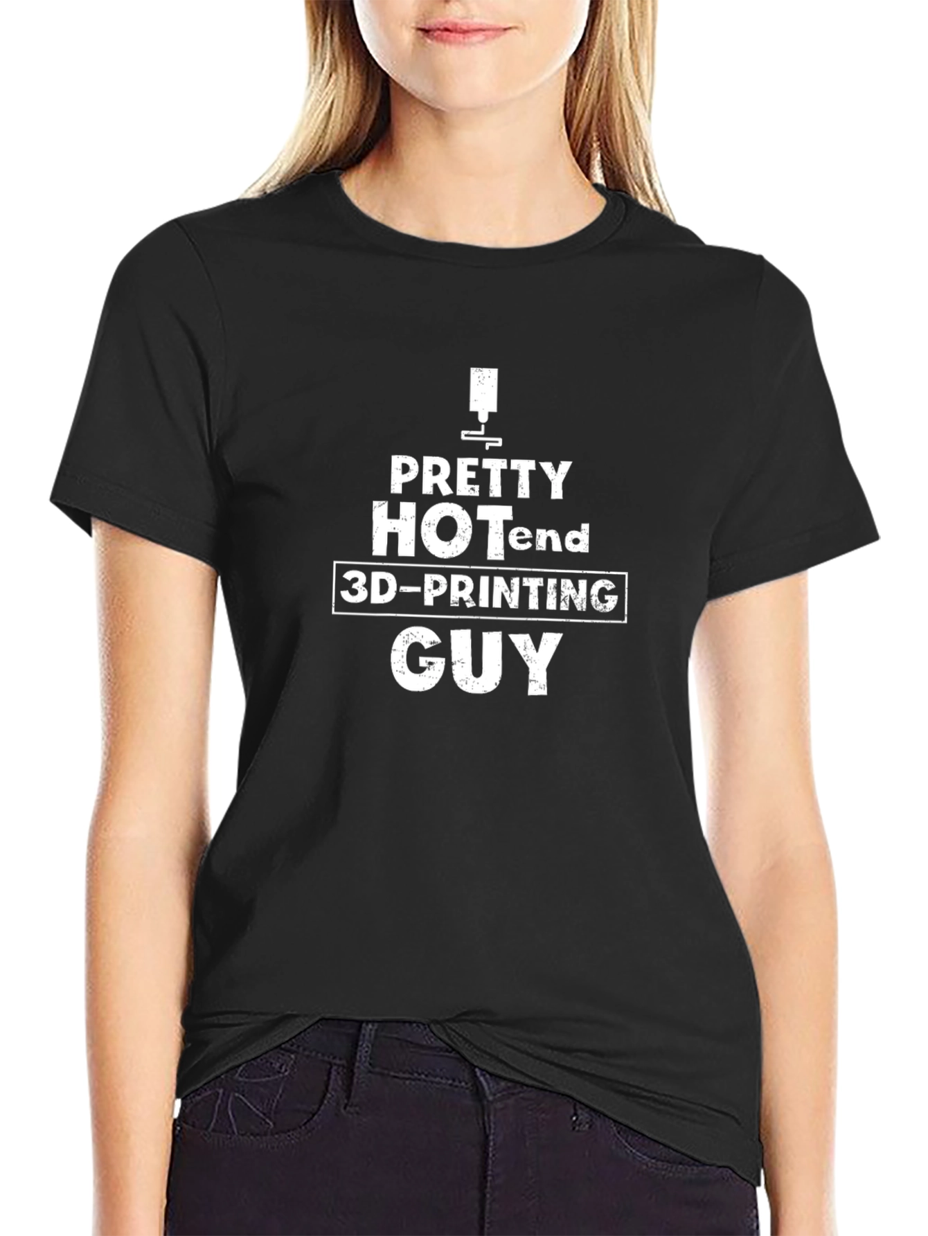 Pretty Hotend 3D-Printing Guy Black T-Shirt