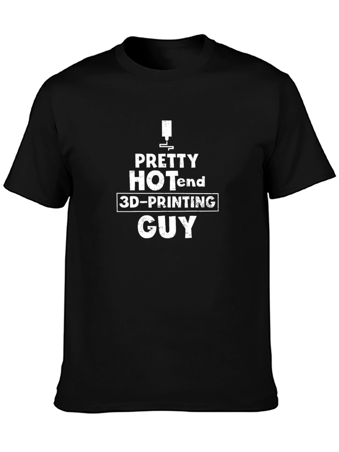 Pretty Hotend 3D-Printing Guy Black T-Shirt
