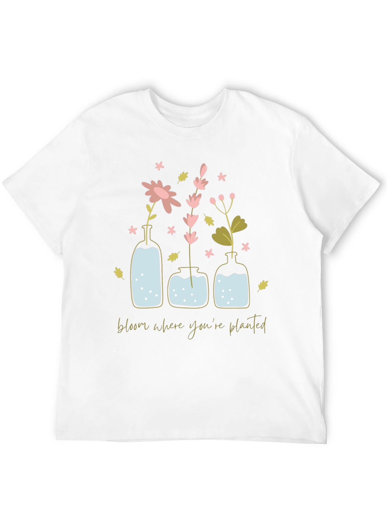 Bloom Where Youre Planted Graphic Tee - Black