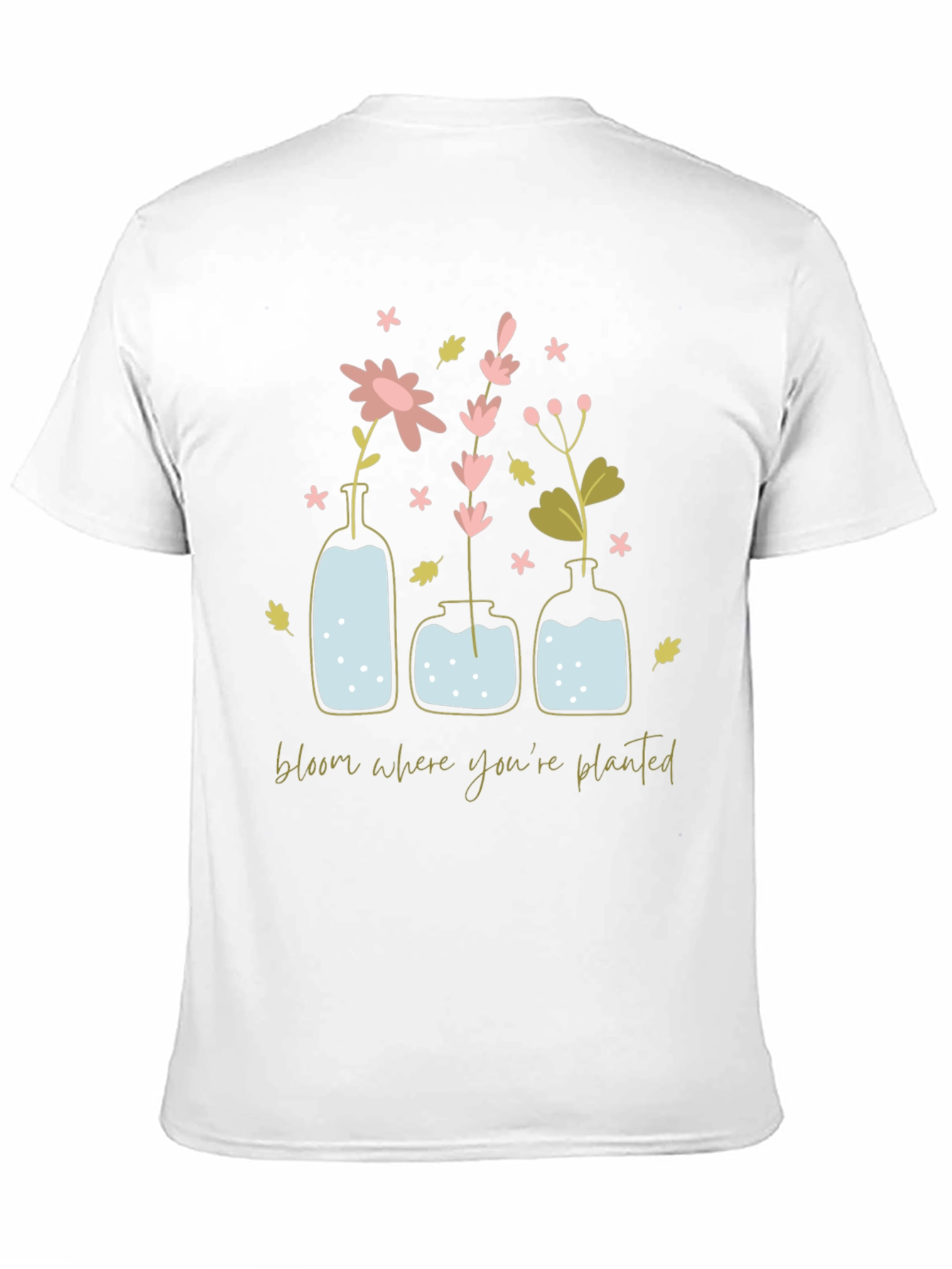Bloom Where Youre Planted Graphic Tee - Black