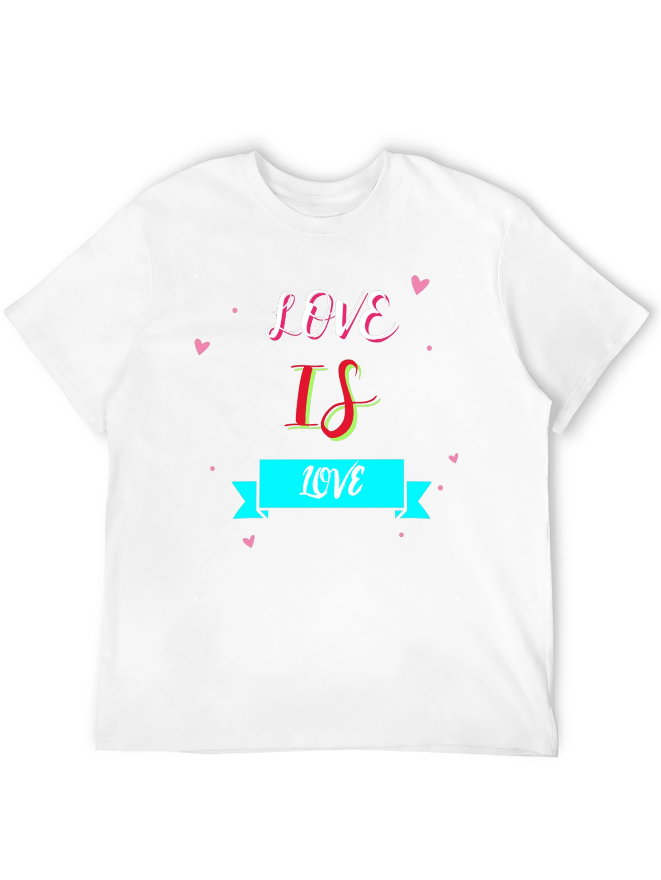Love Is Love Graphic Black T-Shirt