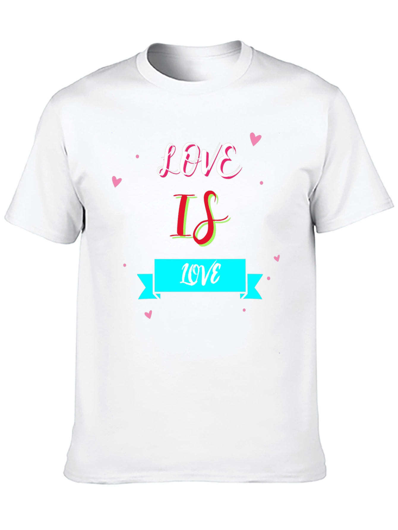 Love Is Love Graphic Black T-Shirt