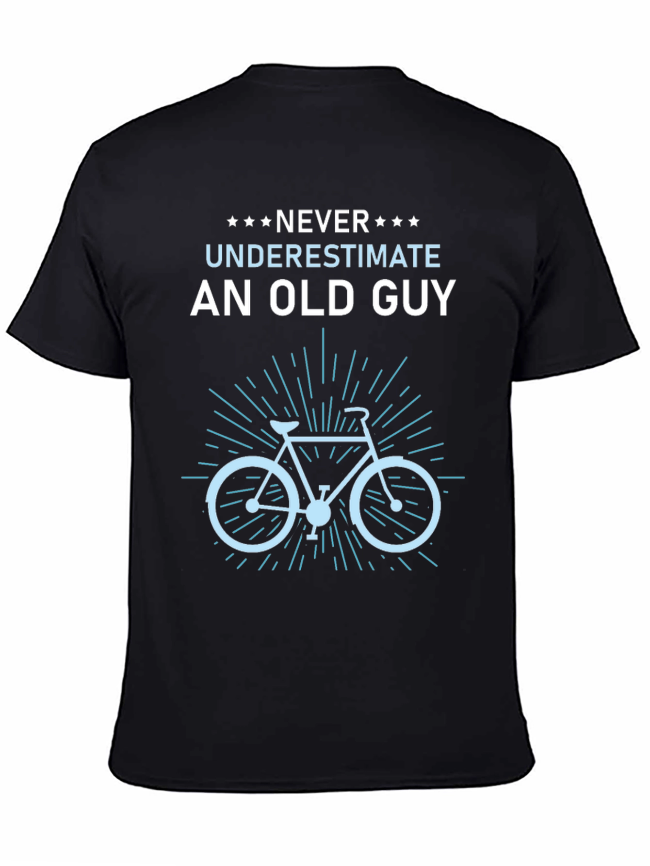 Never Underestimate An Old Guy Bike Graphic Tee