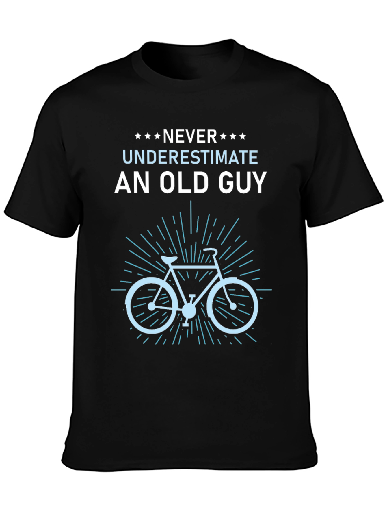 Never Underestimate An Old Guy Bike Graphic Tee