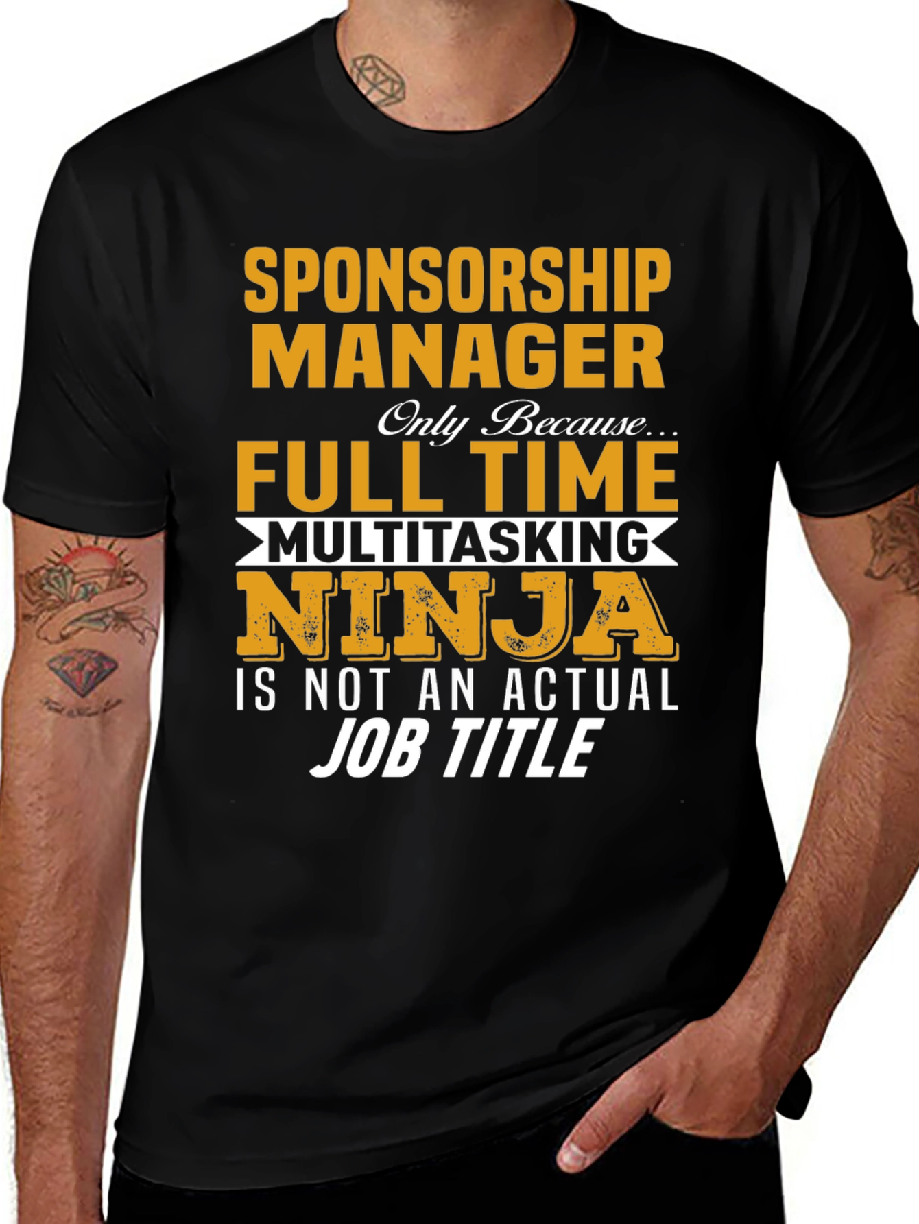 Sponsorship Manager Multitasking Ninja T-Shirt