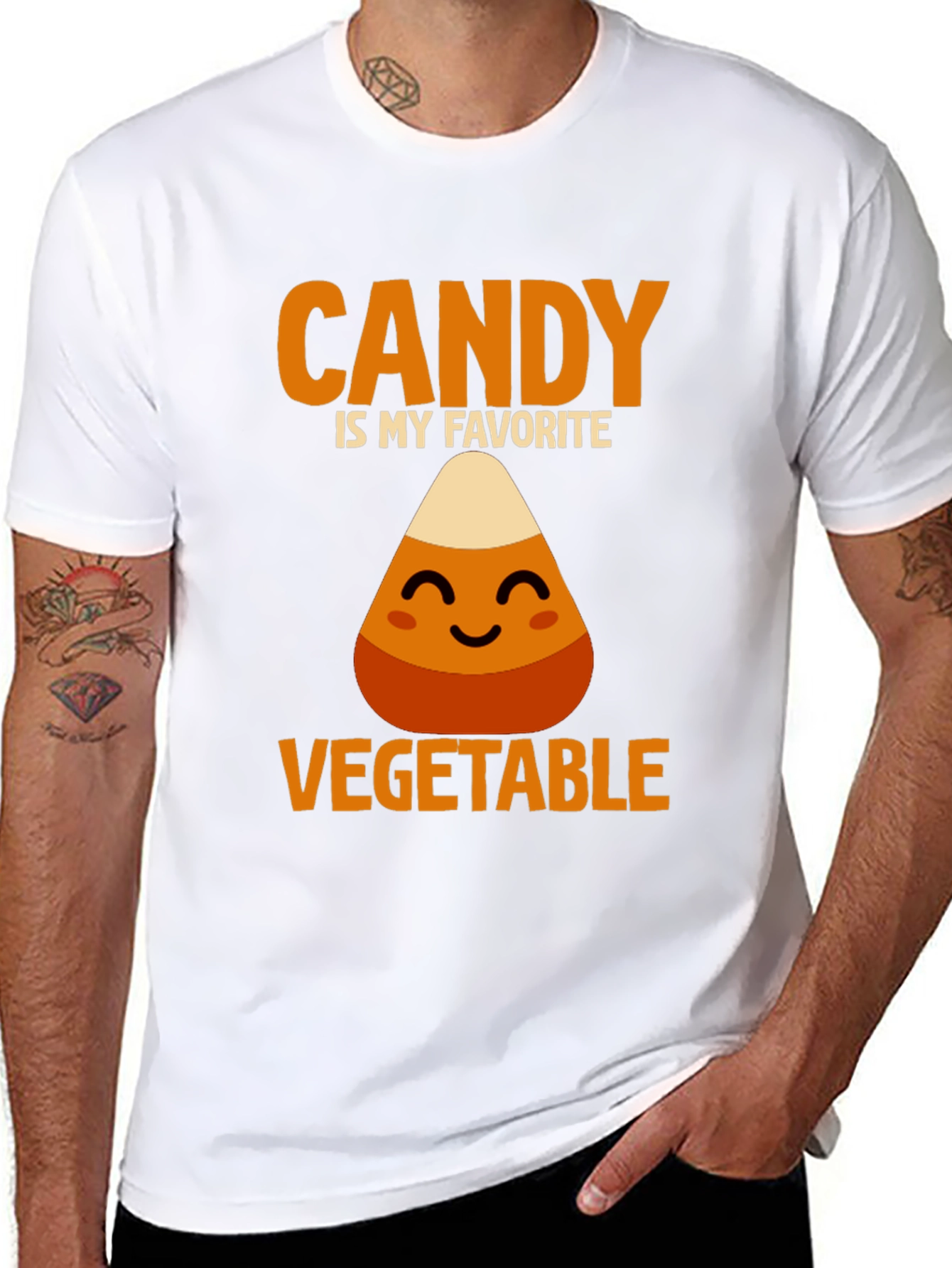 Candy is My Favorite Vegetable Funny Graphic T-Shirt
