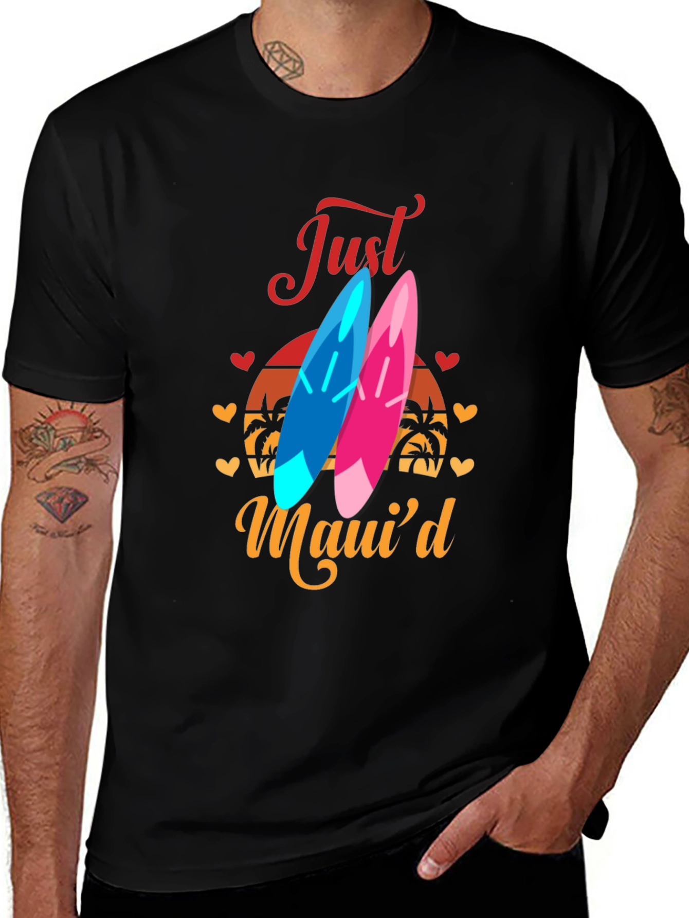 Just Mauid Graphic Tee - Black