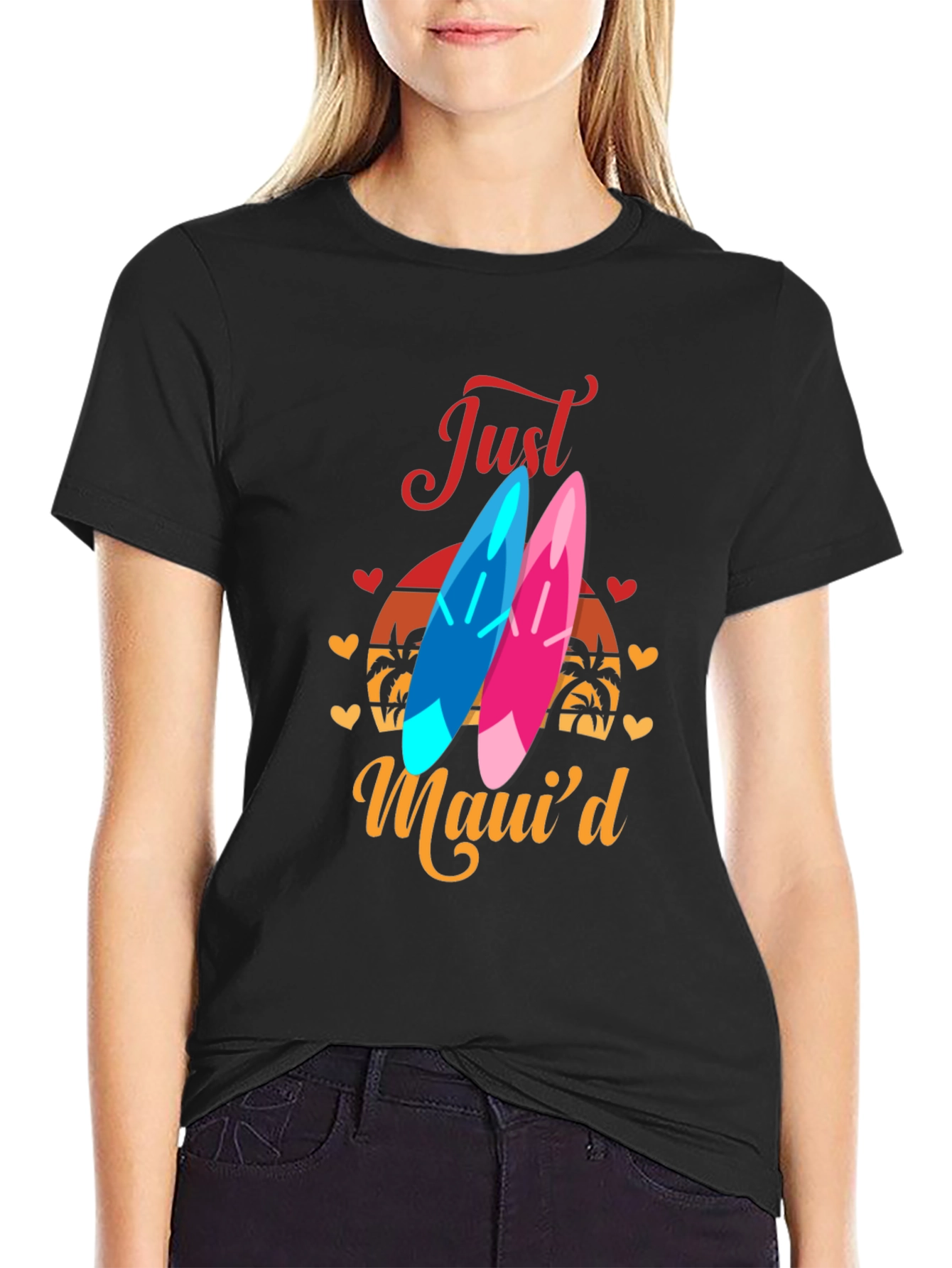 Just Mauid Graphic Tee - Black
